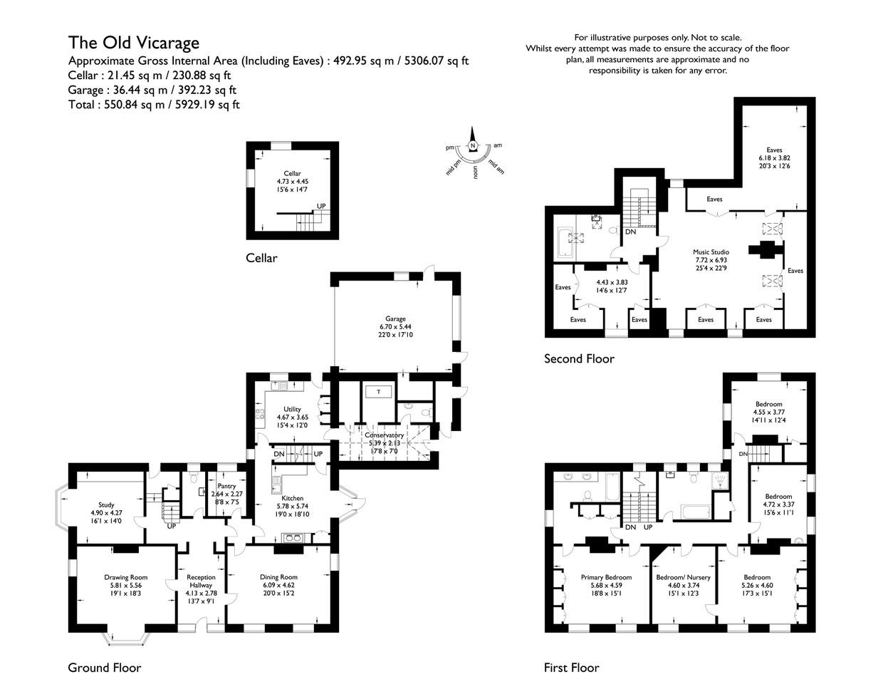 The Old Vicarage, Husthwaite, York YO61, 6 bedroom property for sale