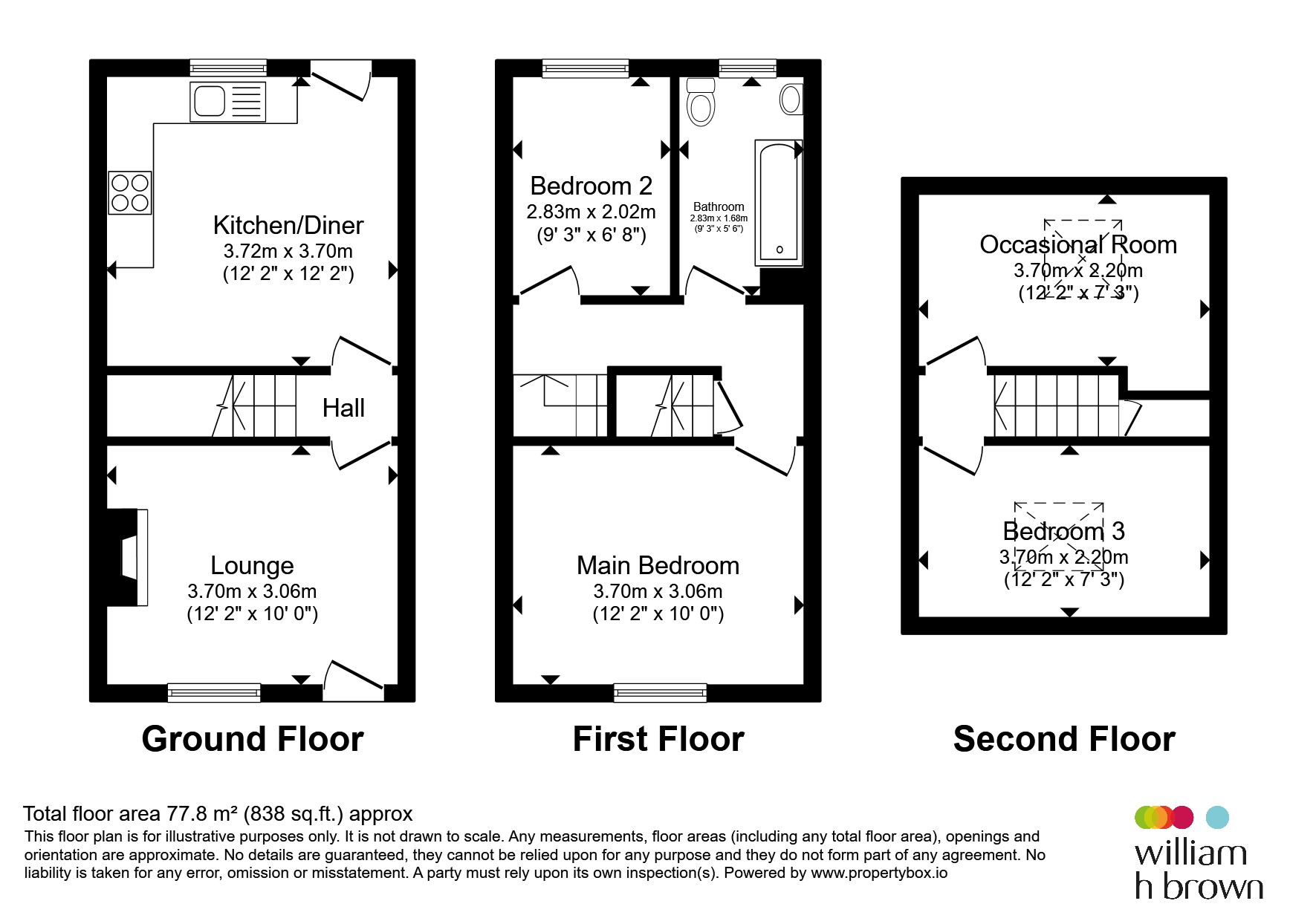 87, Brompton Road, Bradford floorplan