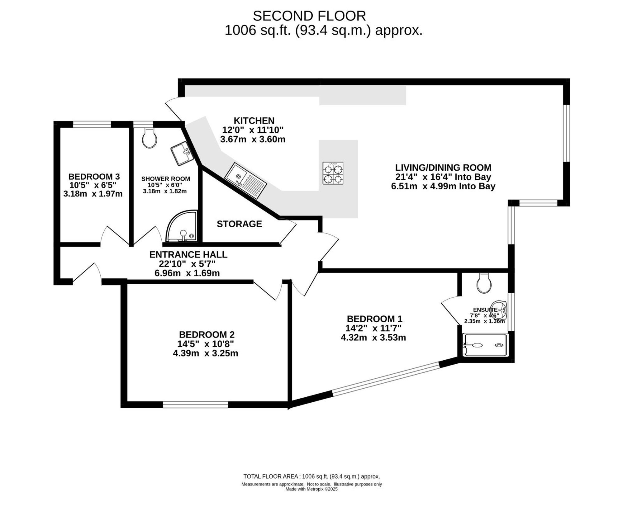 Flat 25, Lansdowne House Wilmslow Road, Manchester floorplan