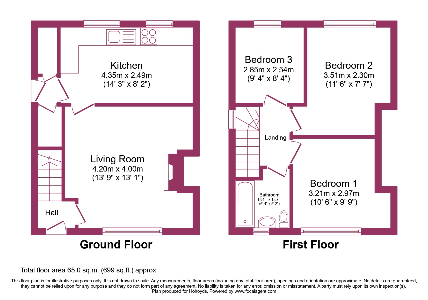 Braithwaite Grove, Keighley BD22, 3 bedroom semidetached house for