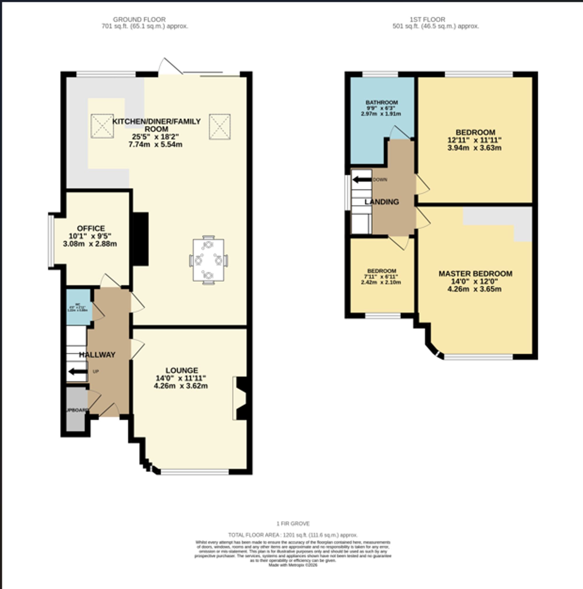 4 Fir Grove, Warrington floorplan