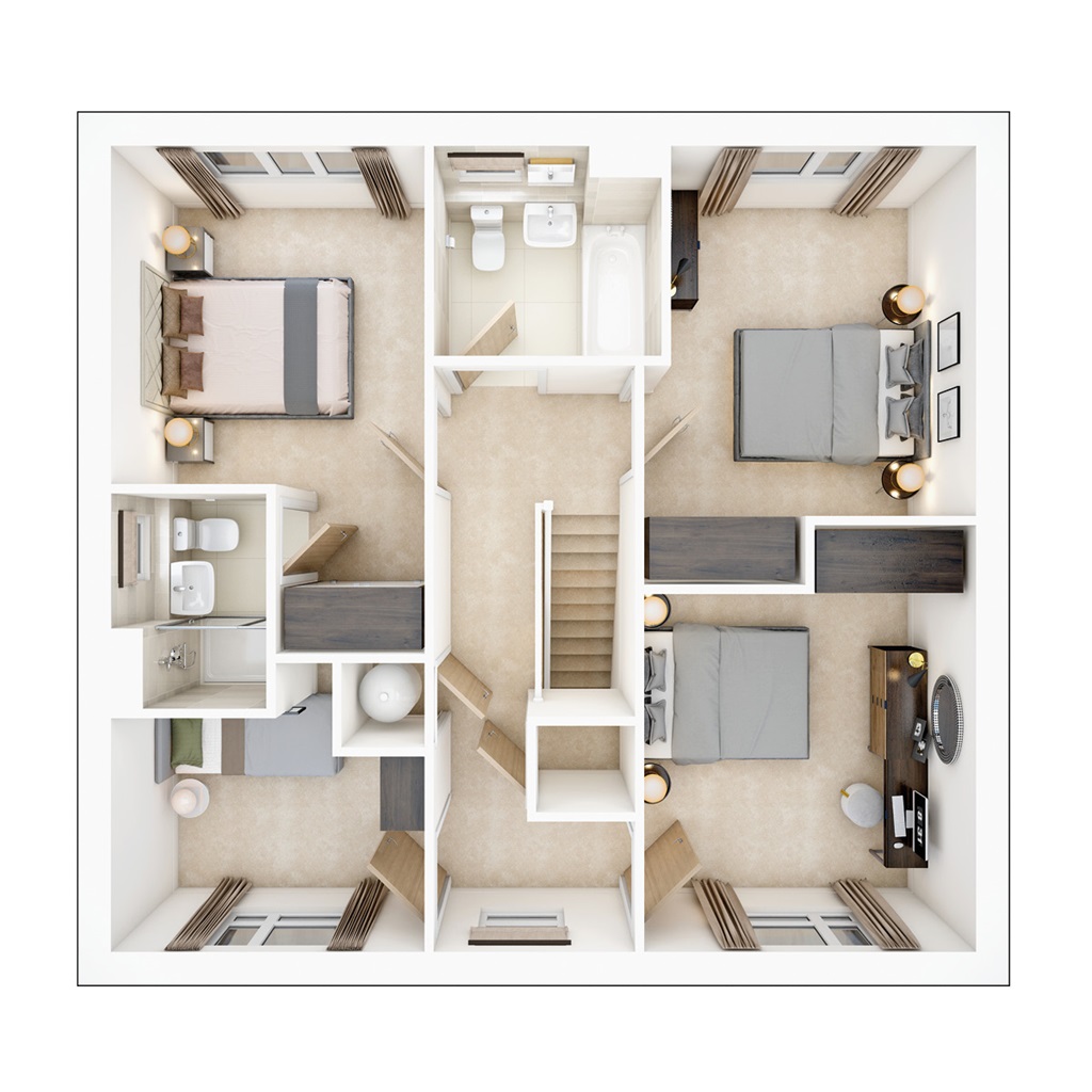 The Rightford - Plot 101, Valley Park, Eskdale Drive, Off A4130, Didcot floorplan