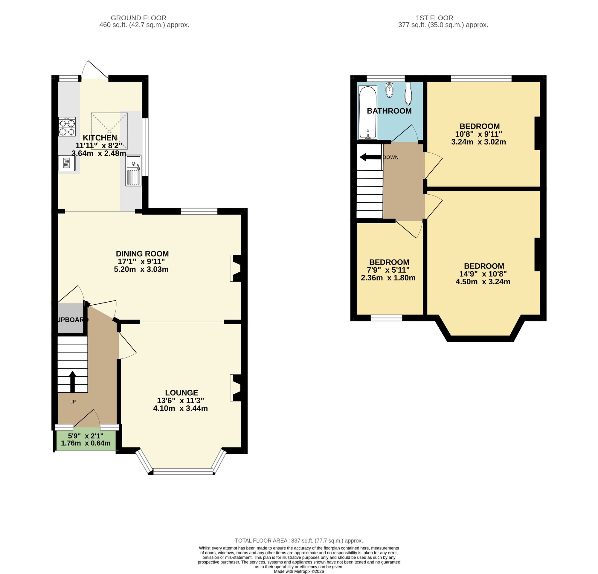 9 Milson Grove, York floorplan