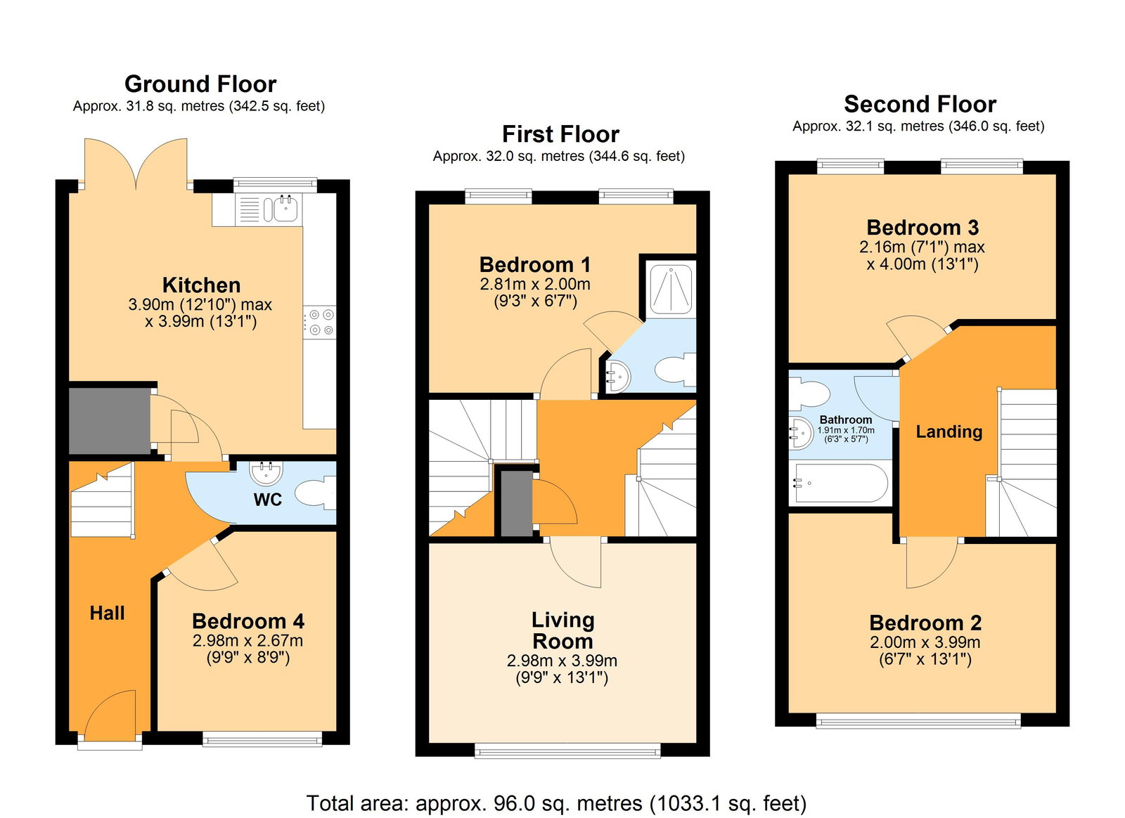 3, Dol Glaswg, Cardiff floorplan