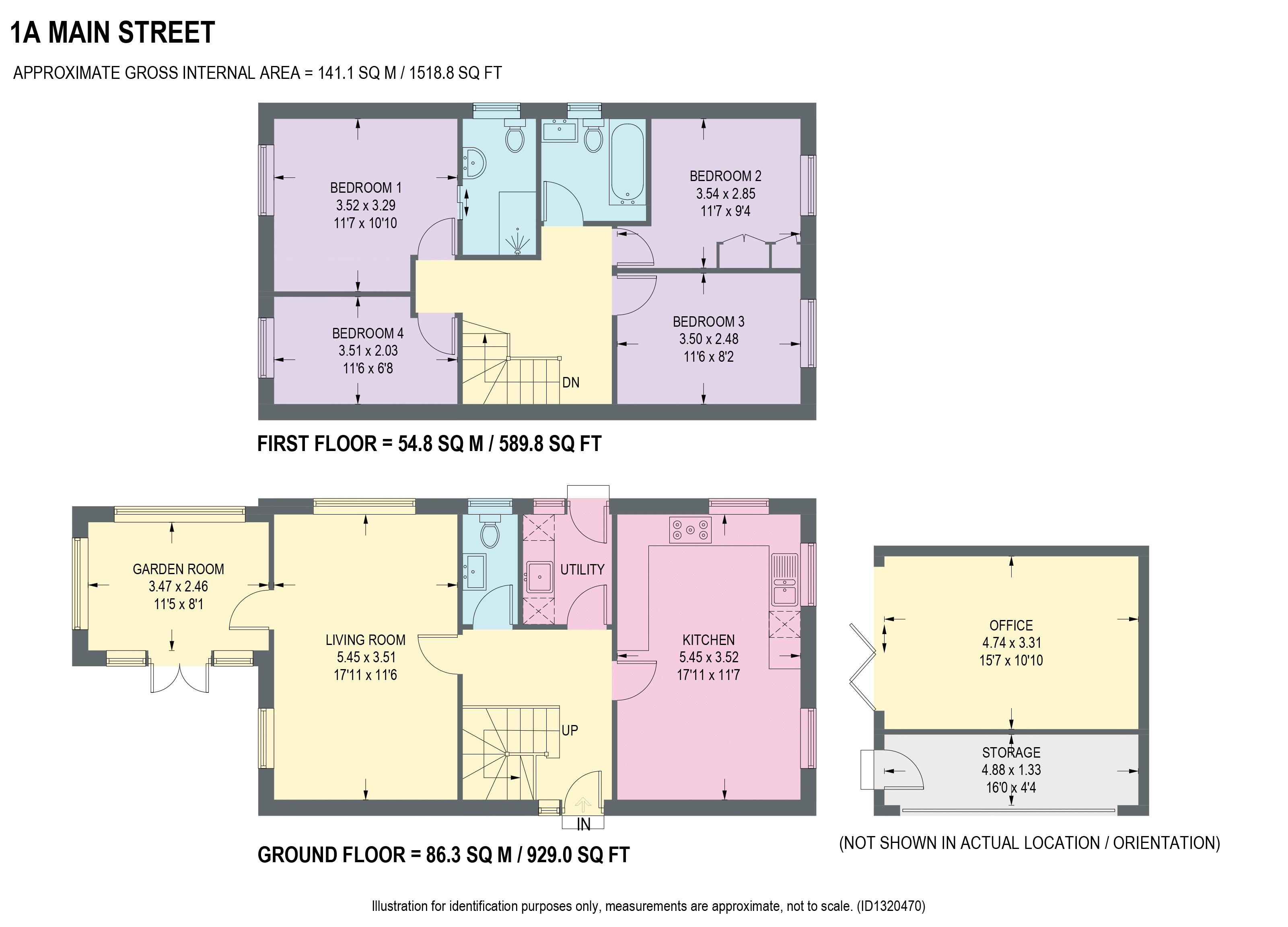 1a, Main Street, Chesterfield floorplan