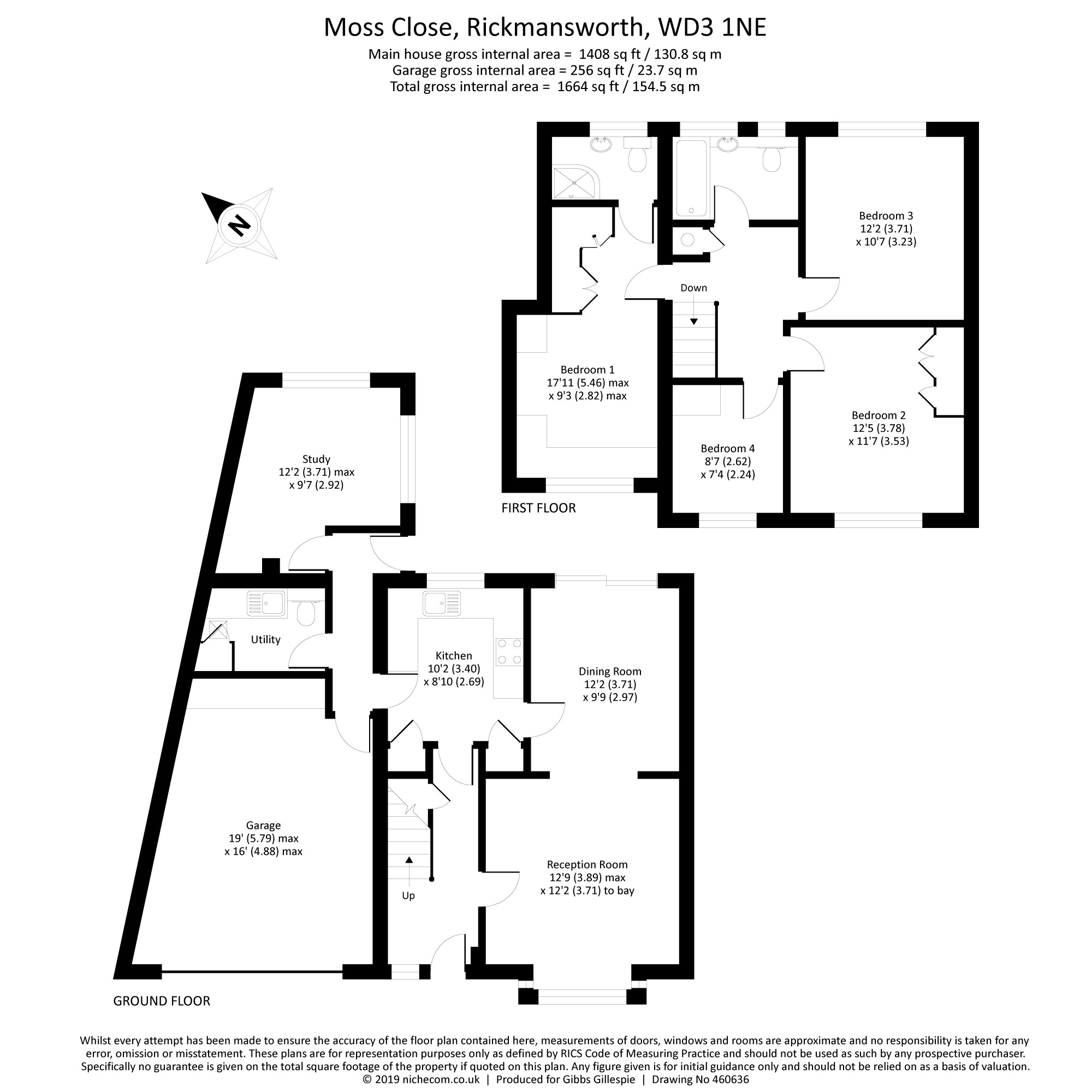 4 Bedrooms Semi-detached house for sale in Moss Close, Rickmansworth, Hertfordshire WD3