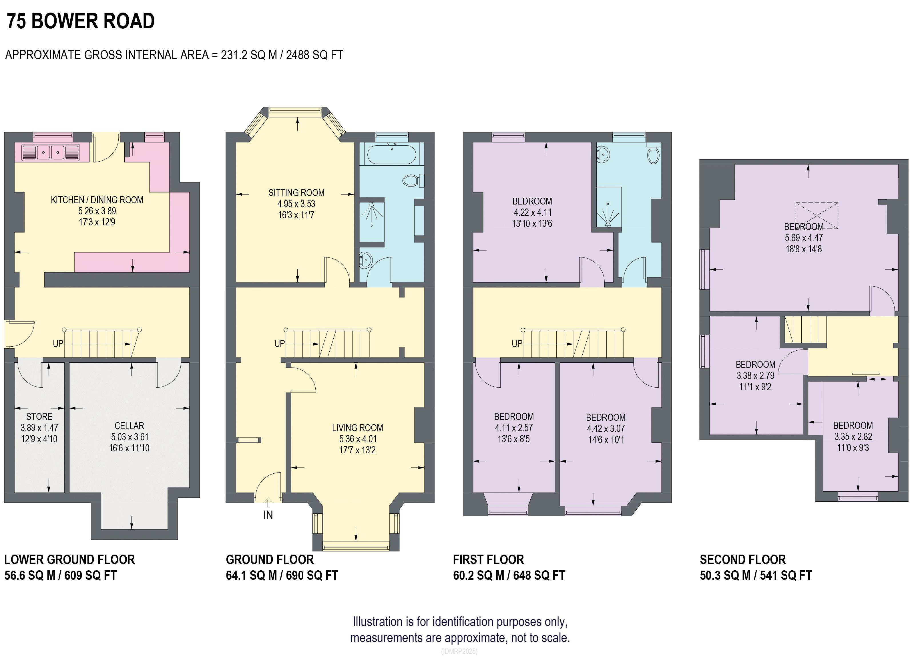 75, Bower Road, Sheffield floorplan