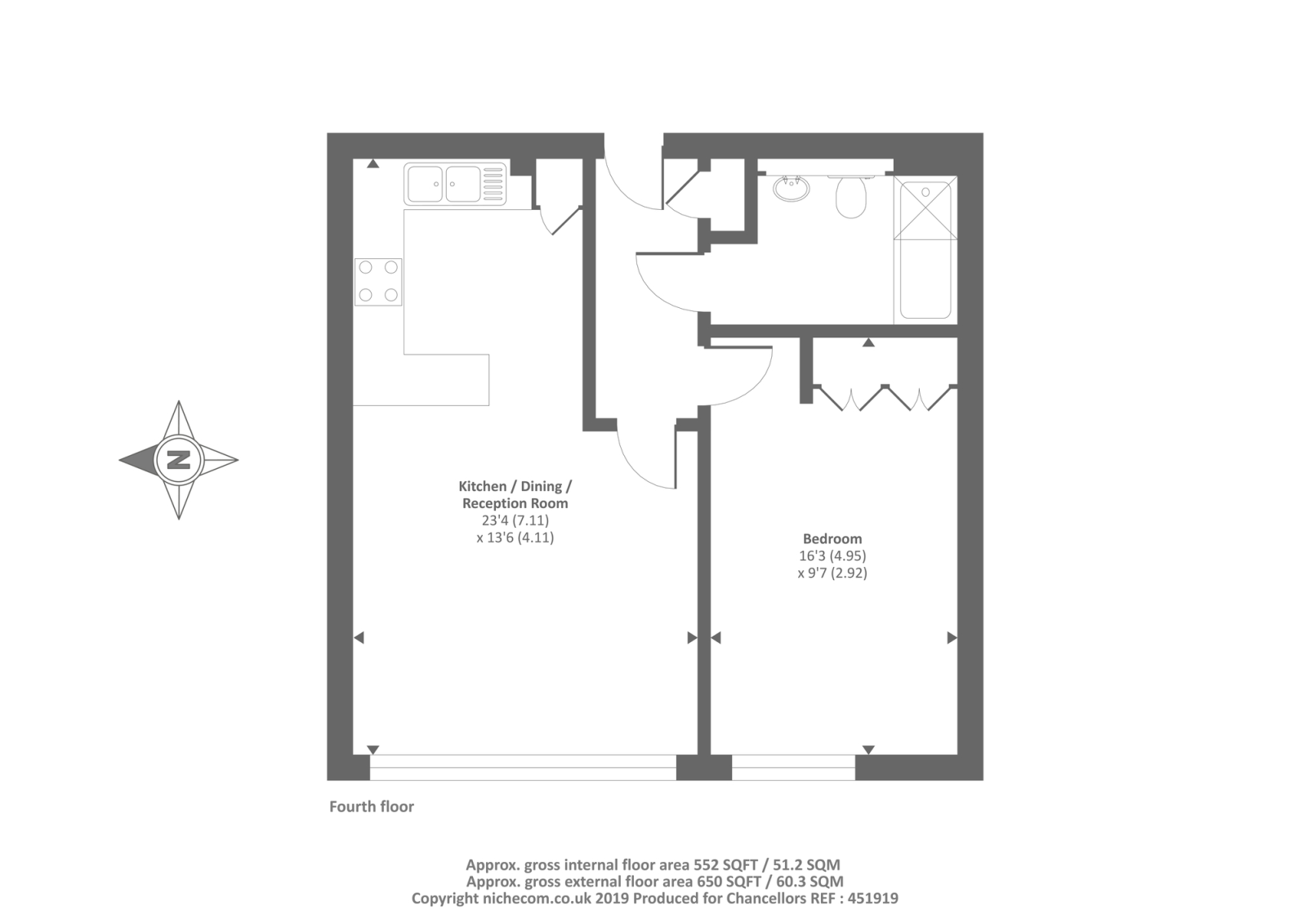 1 Bedrooms Flat to rent in Winchester Road, London NW3,