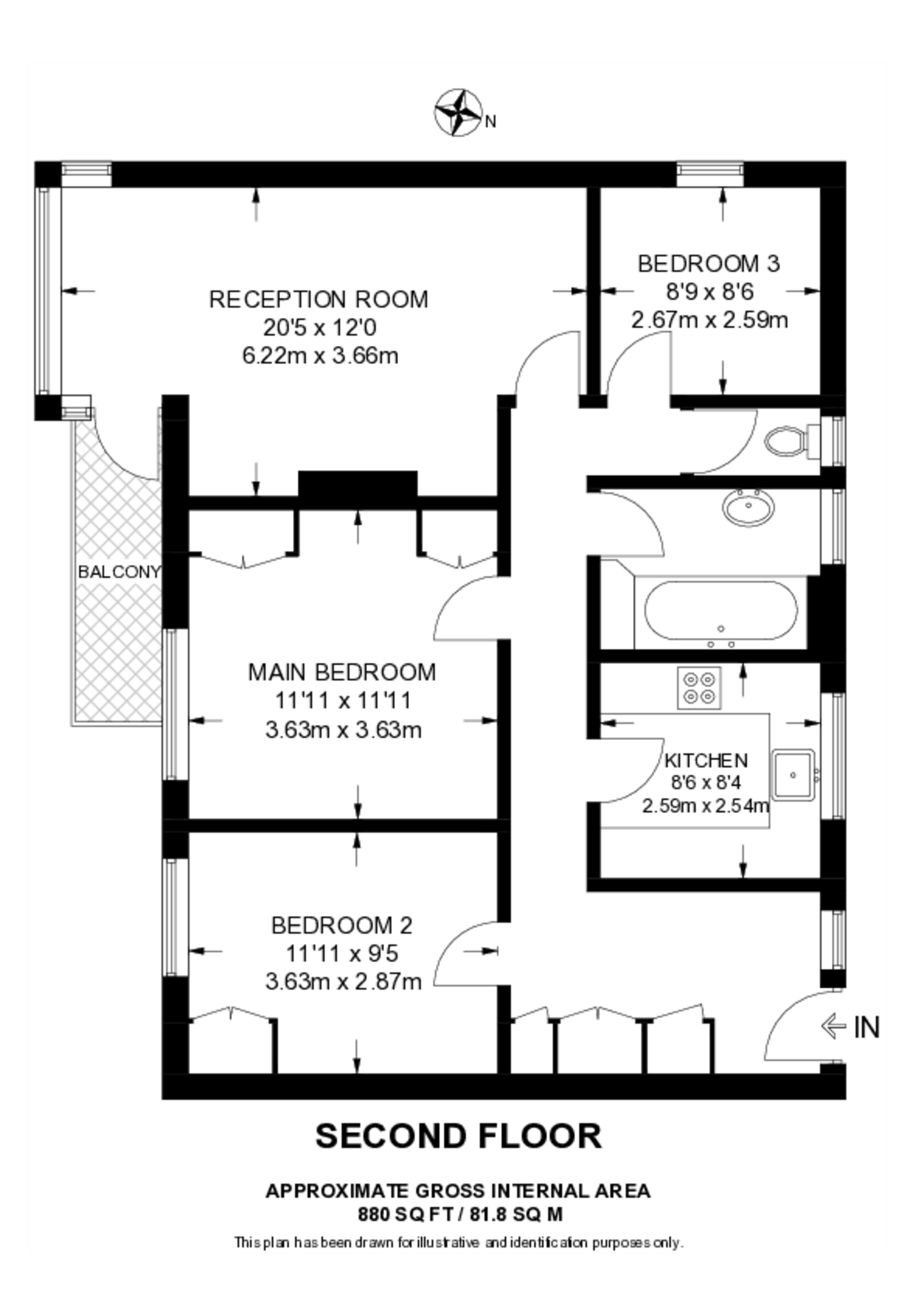 Moffat Court, Wimbledon floorplan