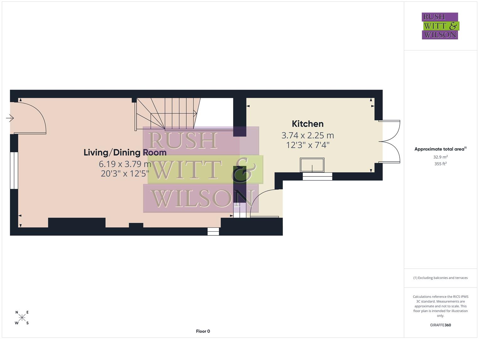 5 Readers Cottages, Wittersham Road Iden, Rye floorplan