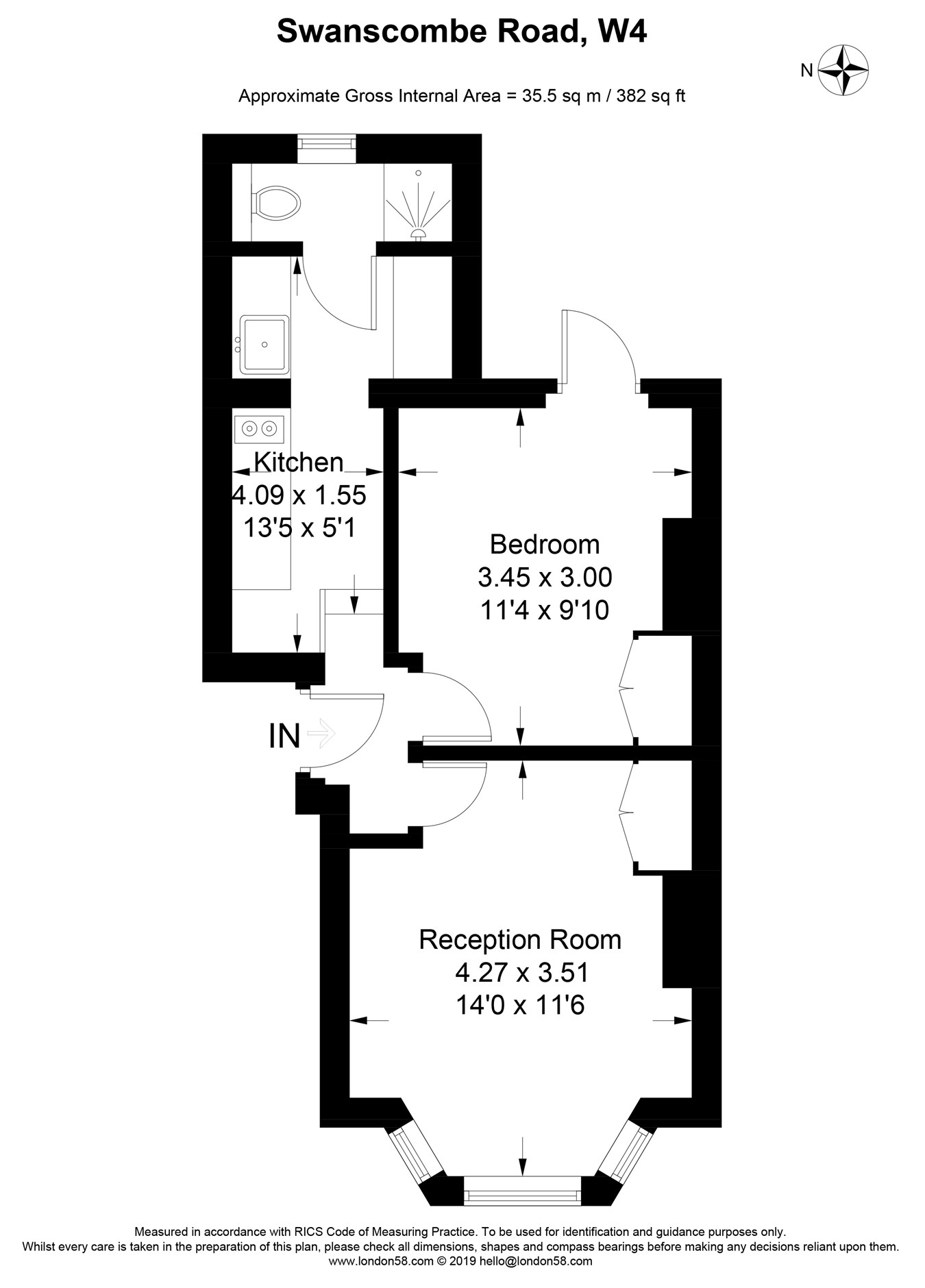 1 Bedrooms Flat to rent in Swanscombe Road, Chiswick, London W4