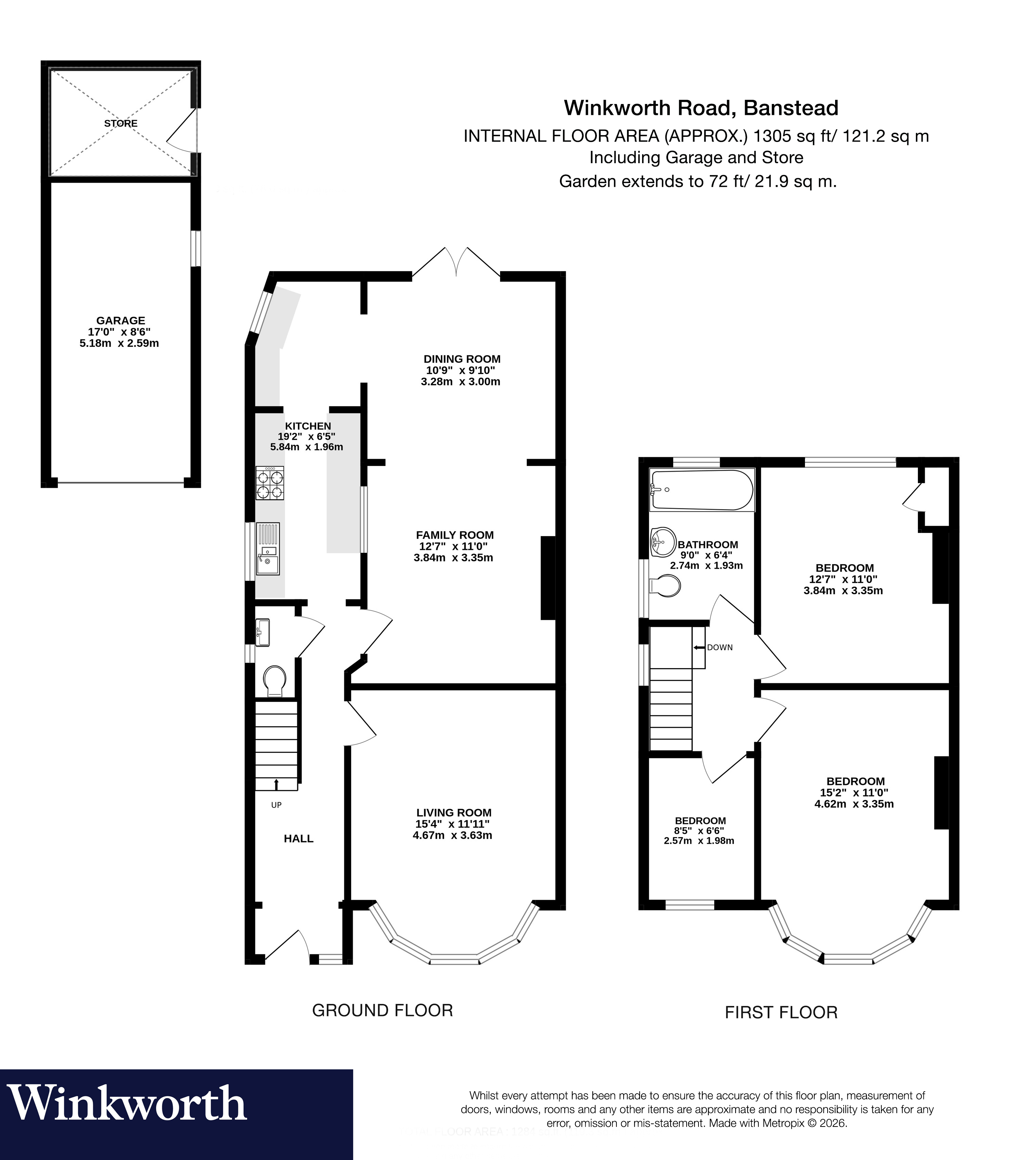 93, Winkworth Road, Surrey floorplan