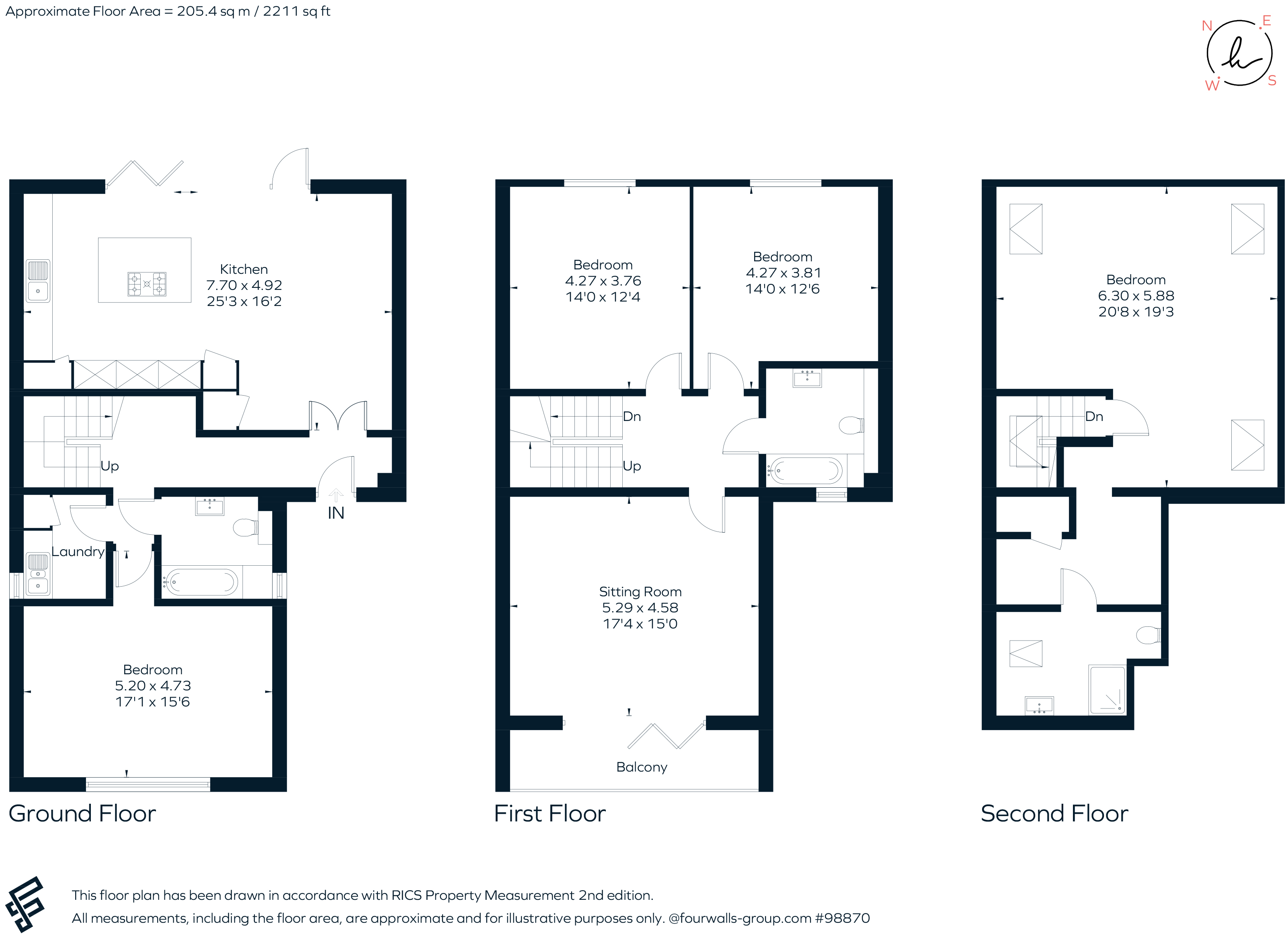 Chestnut House, Plot 4, The Furlongs, Epsom Lane North, Tadworth floorplan