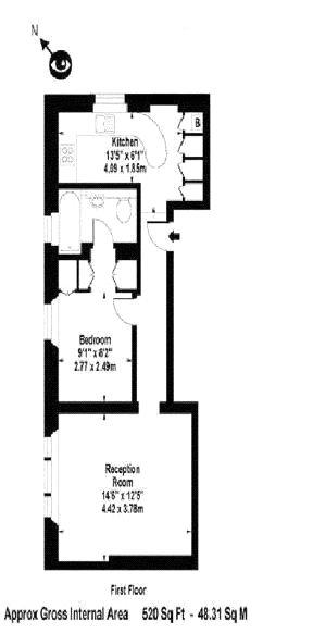 1 Bedrooms Flat to rent in Redington Road, Hampstead NW3