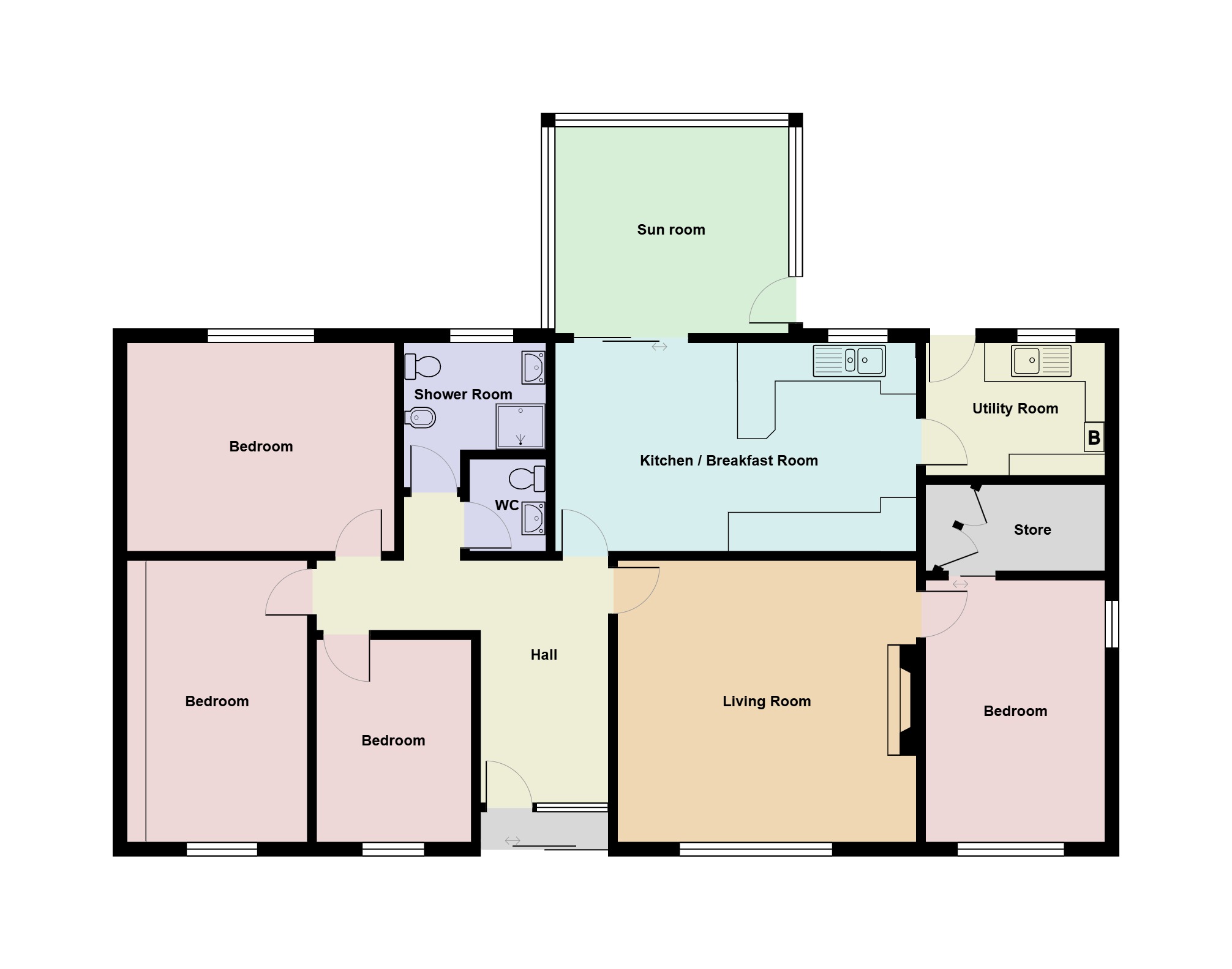 Derwen Las, Pentrecwrt, Llandysul floorplan