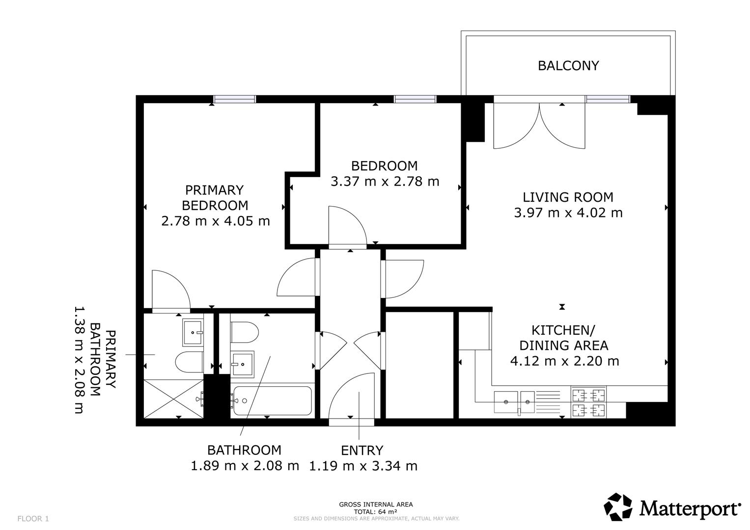 Apartment 19.02, Wilburn Basin, Salford floorplan