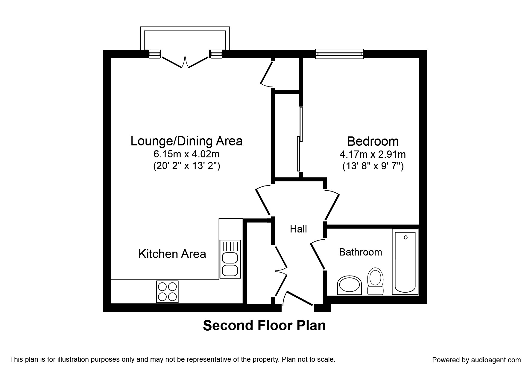 1 Bedrooms Flat to rent in Kenley Place, Farnborough GU14