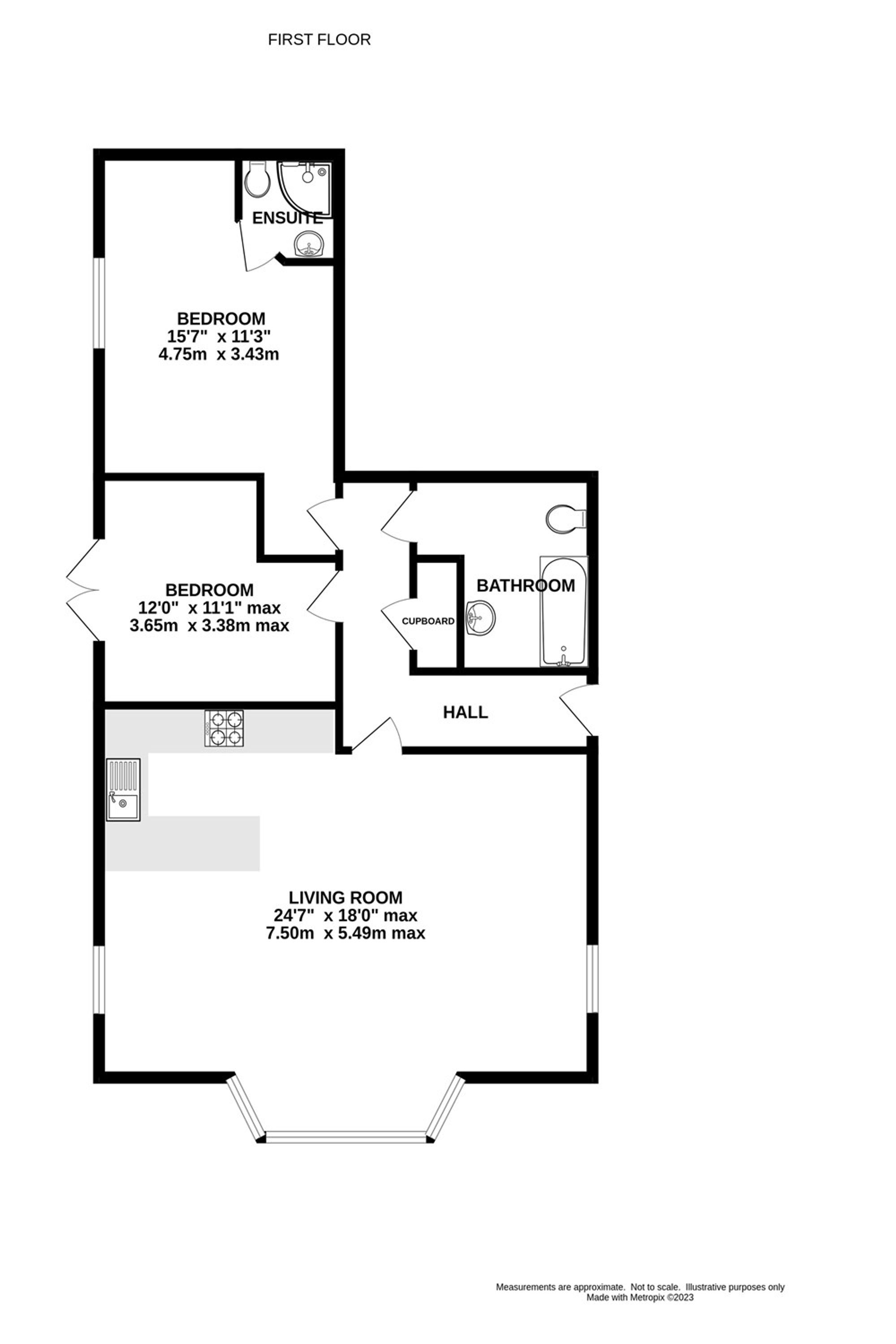 Apt 5, Chinley Lodge, High Peak floorplan