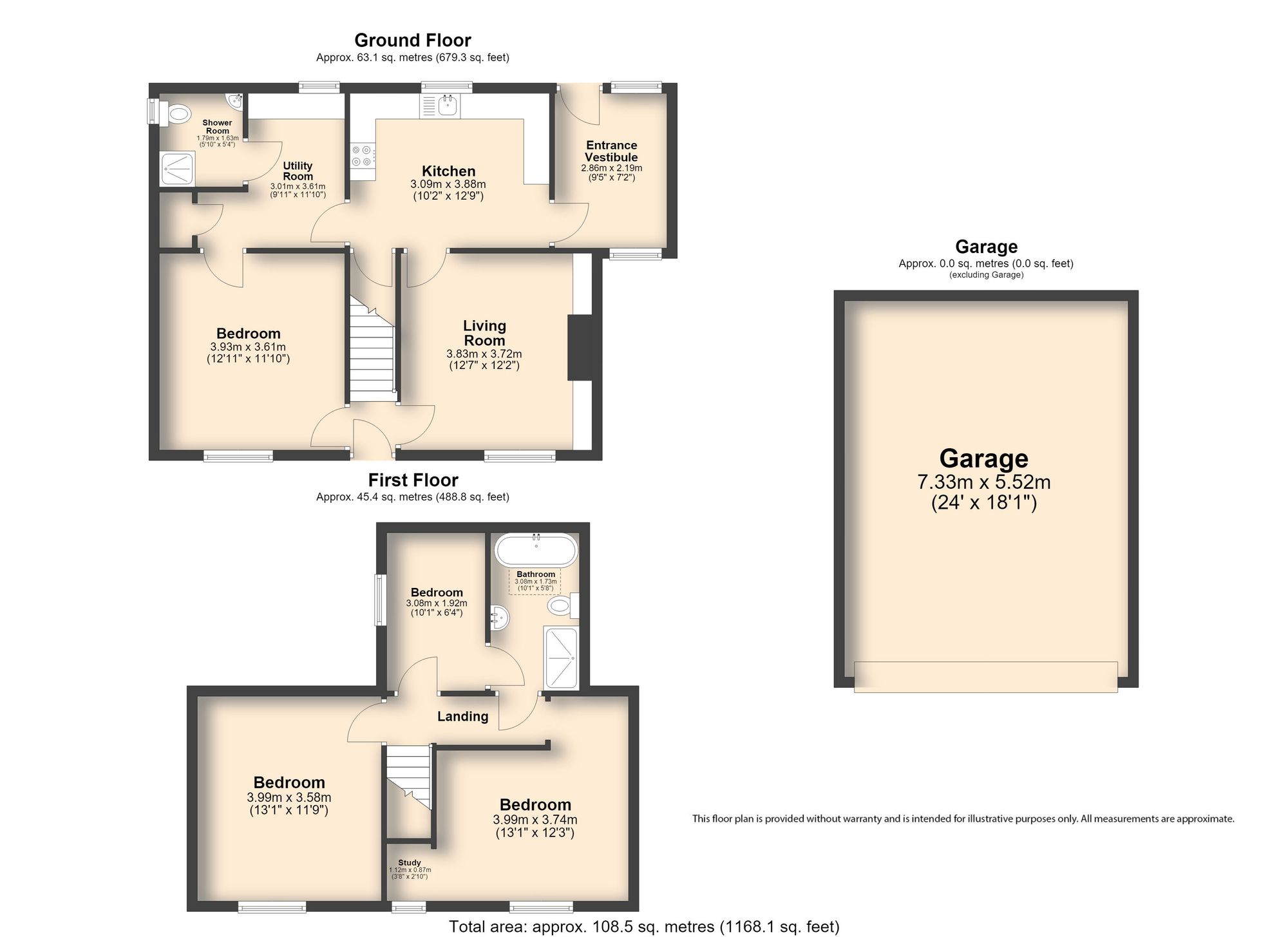 6 Main Road, Sheffield floorplan