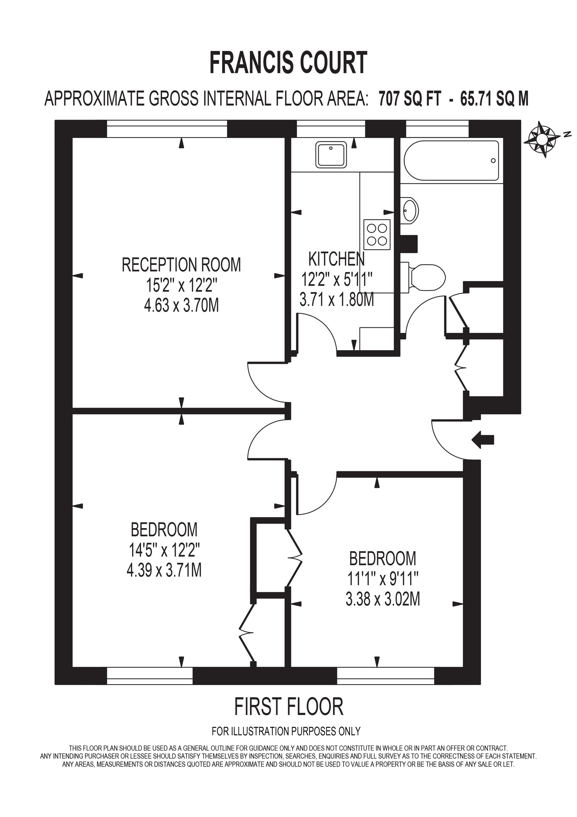 9 Francis Court Cranes Park Avenue, Surbiton floorplan