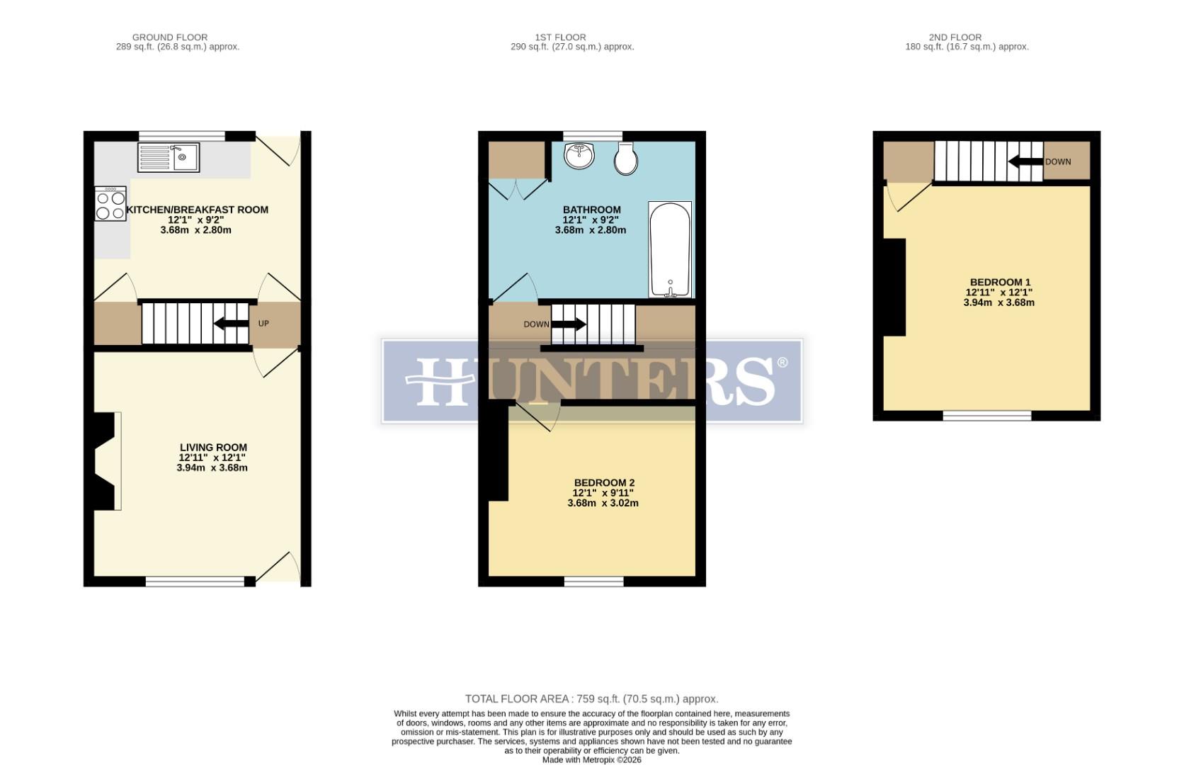 2, Marsh Street, Deepcar floorplan