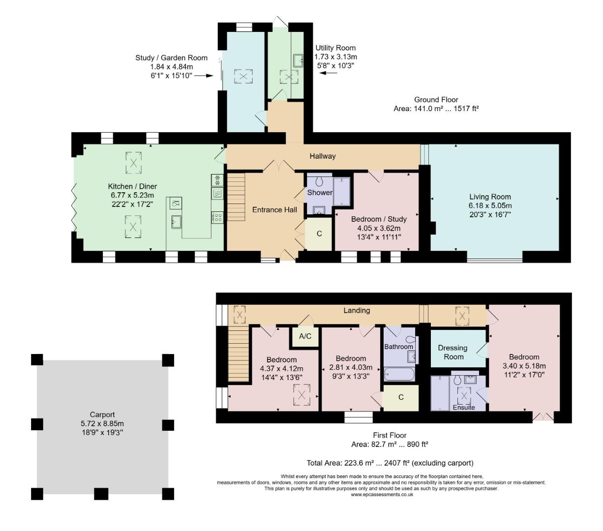 The Carriage House, Andrews Drive, Marshfield floorplan