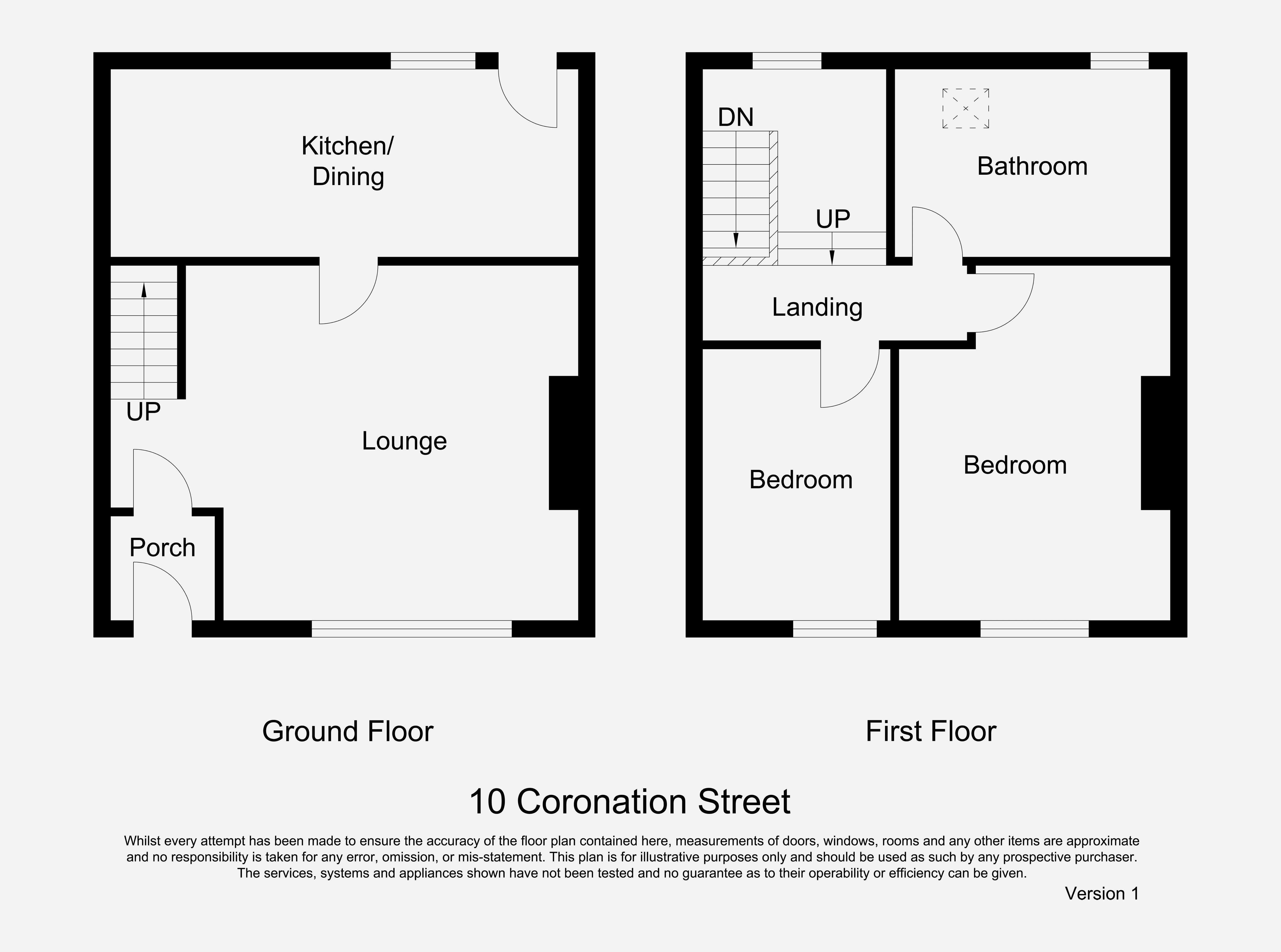 10, Coronation Street, Newbiggin-By-The-Sea floorplan