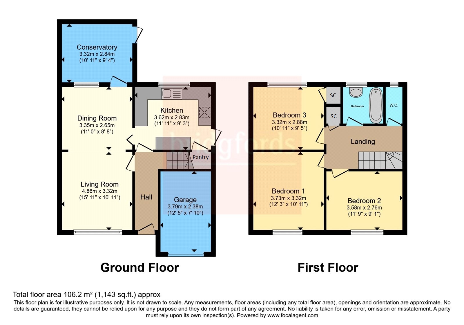 9, Wellyards Close, Stafford floorplan