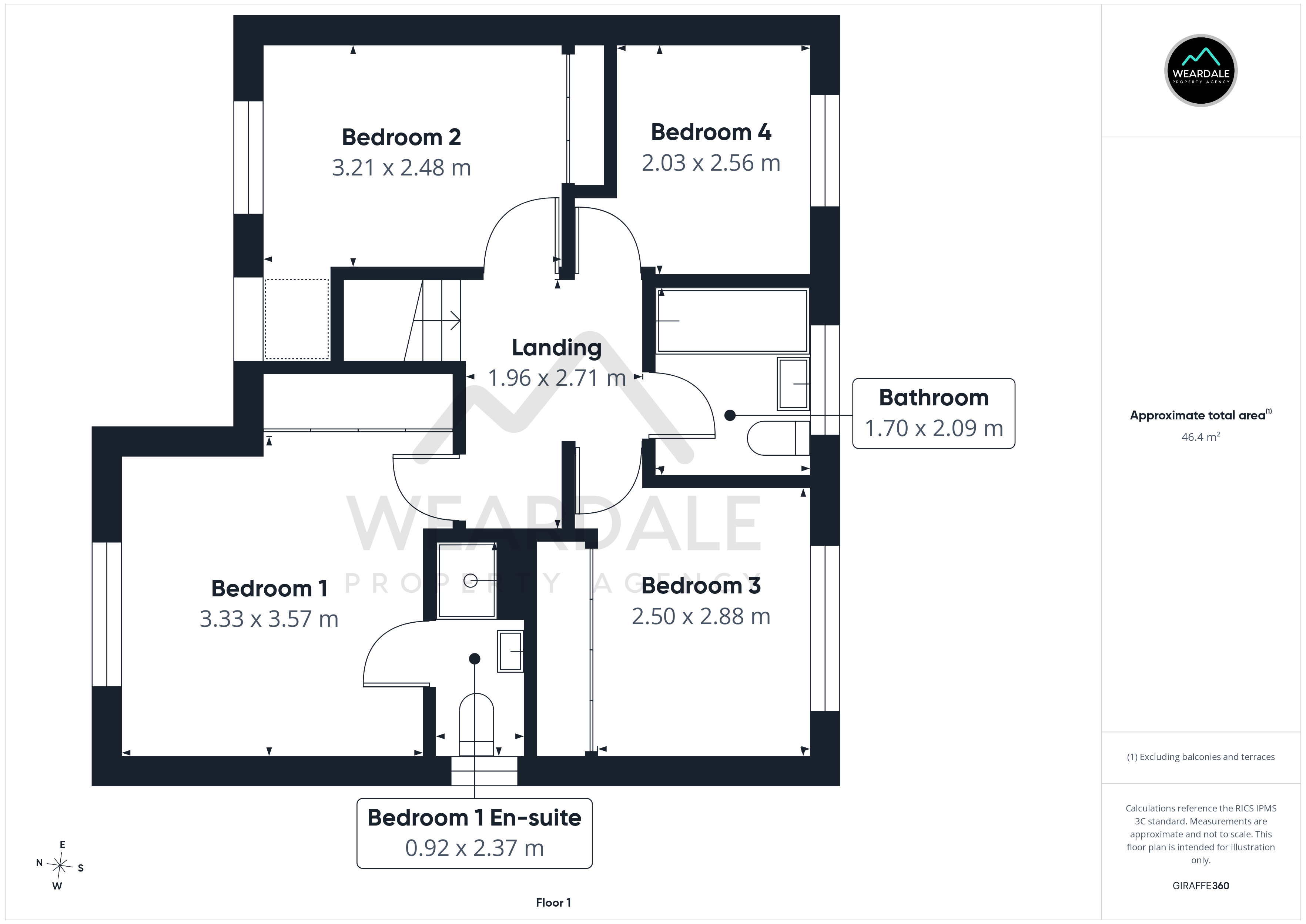 3, Kirk Rise, Bishop Auckland floorplan