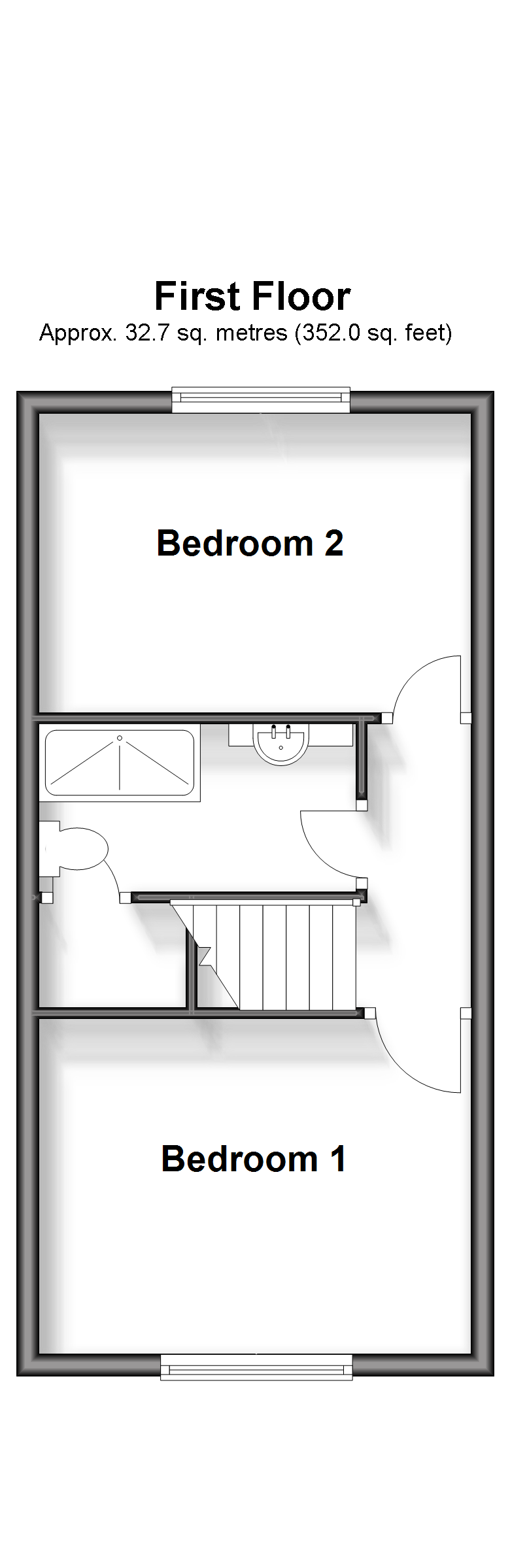 22, Lanes End, Totland Bay floorplan