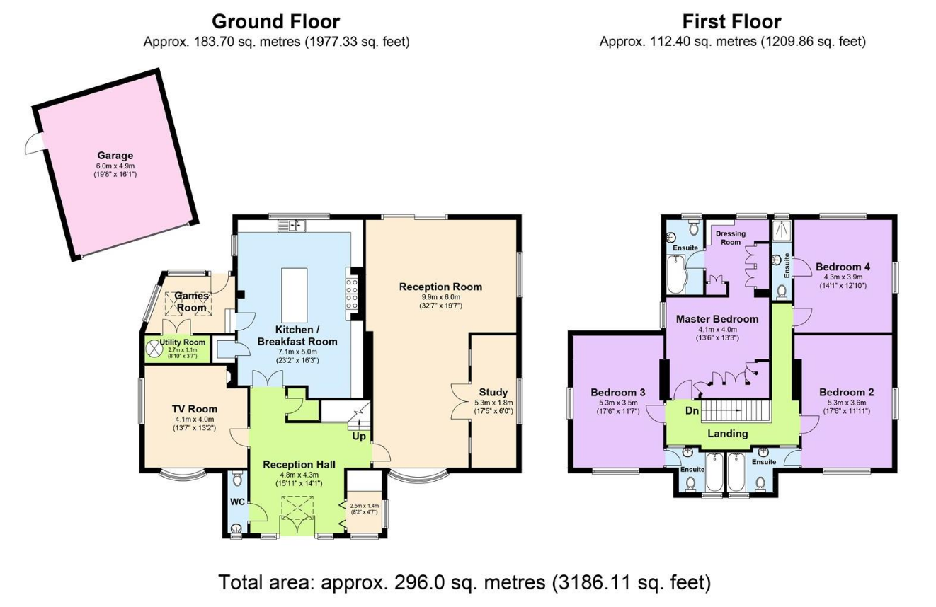 The Ridgeway, Cuffley, Hertfordshire EN6, 4 bedroom detached house for
