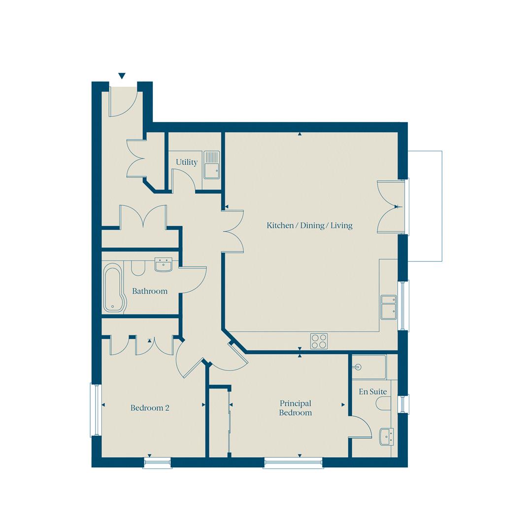 Apartment 9, Meadow Court, Evreham Road, Iver floorplan