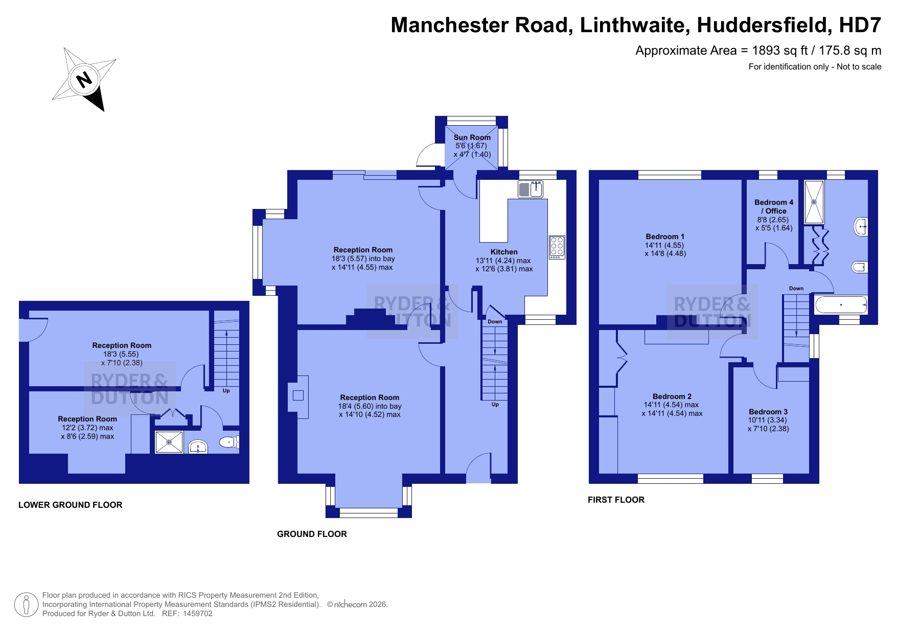 895, Manchester Road, Huddersfield floorplan