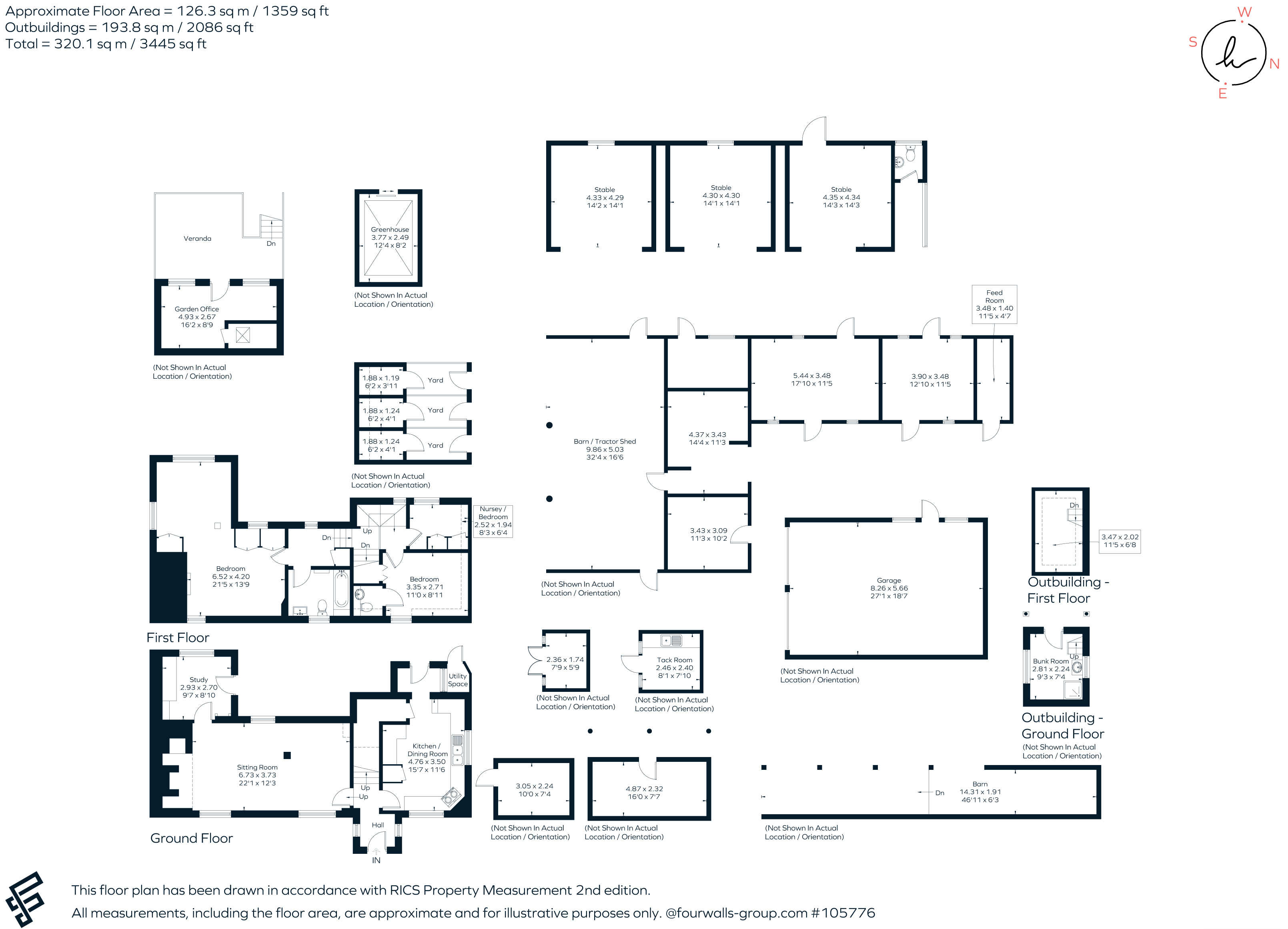 Hurtwood Cottage, Row Lane, Albury floorplan