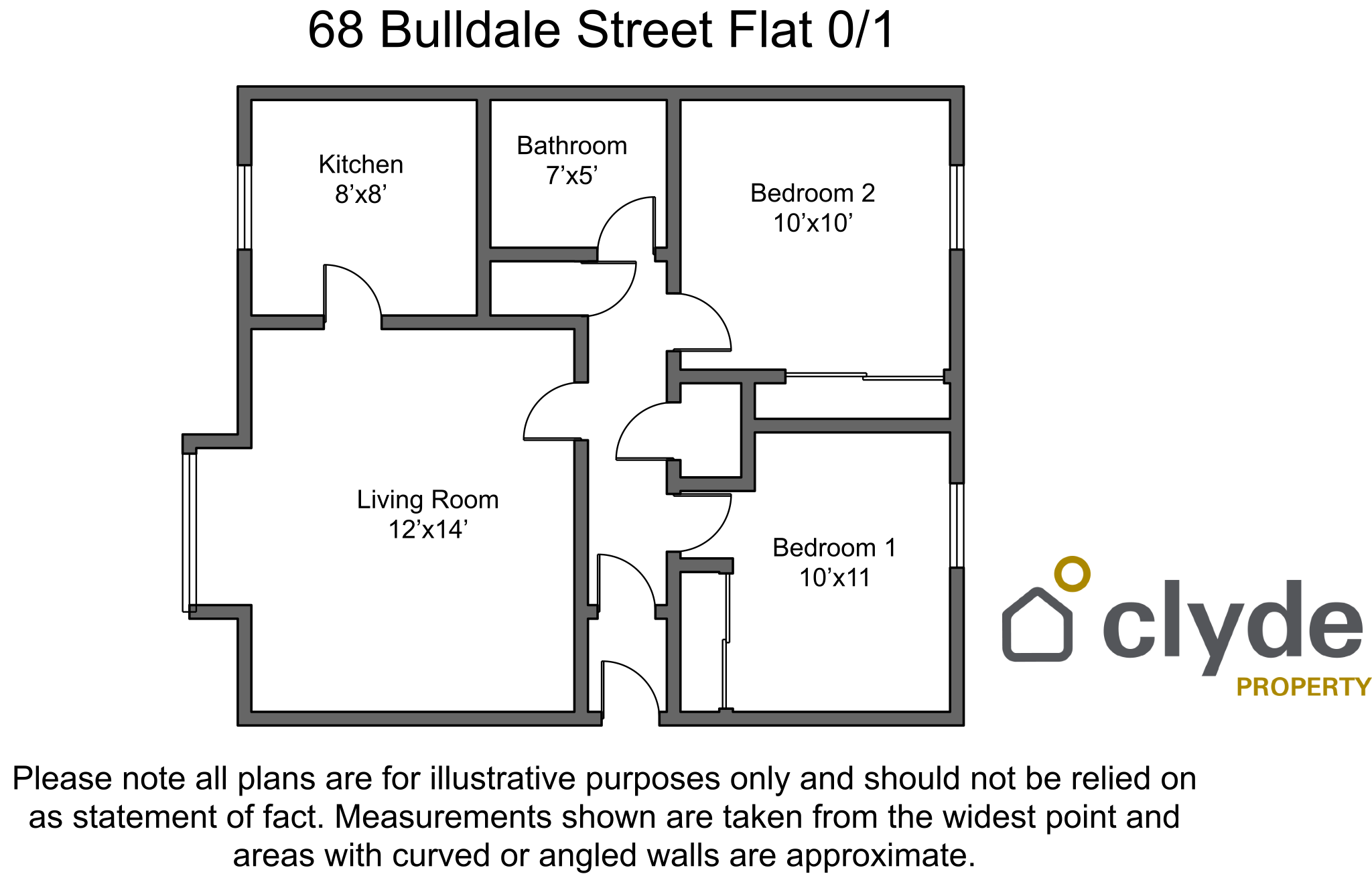 68, Bulldale Street, Yoker floorplan