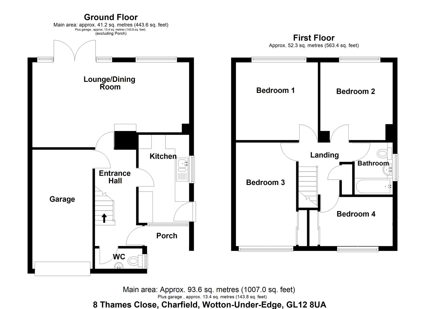 8, Thames Close, Charfield, Wotton-Under-Edge floorplan
