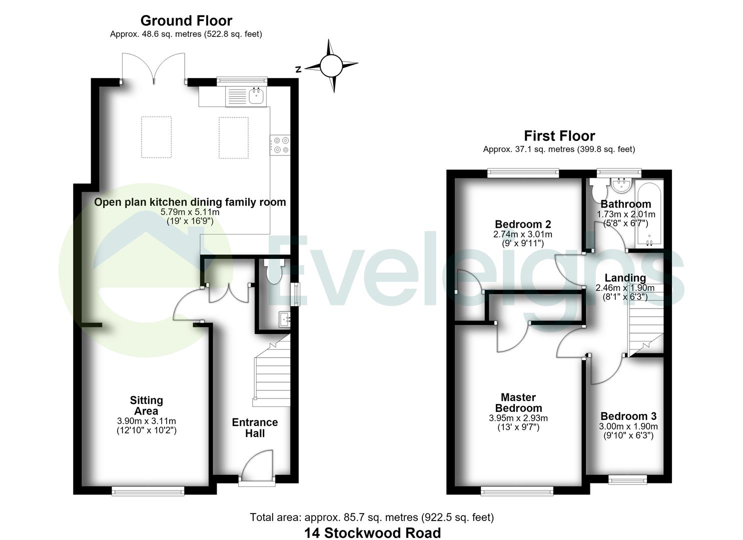 14, Stockwood Road, Bristol floorplan