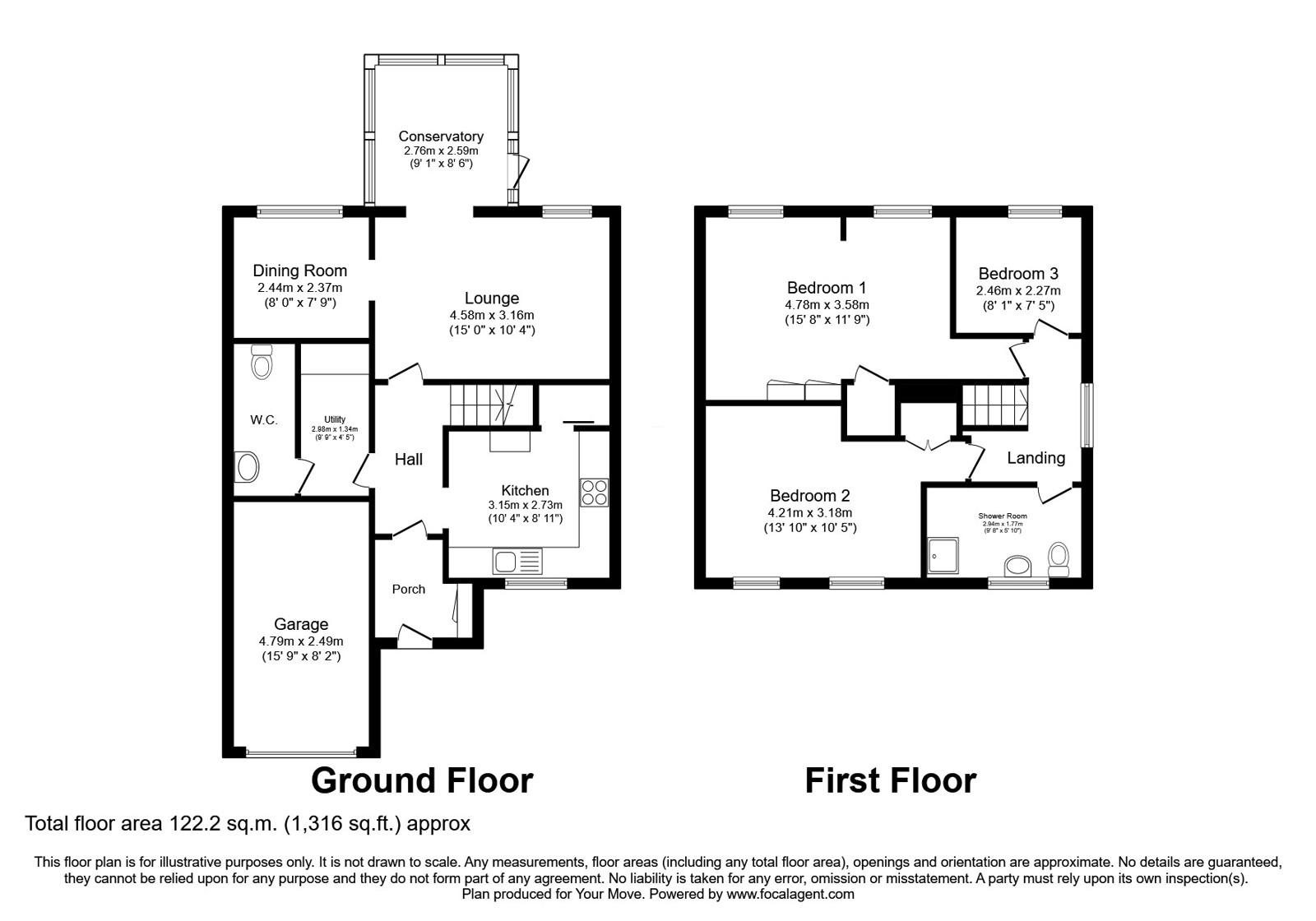 11, Guthrum Close, Staffordshire floorplan
