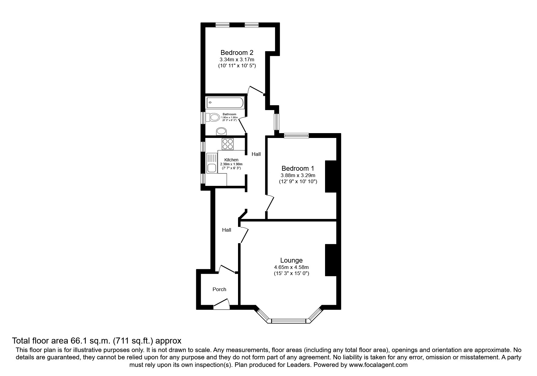 Flat 1, 35, Westby Road, Westby Road floorplan