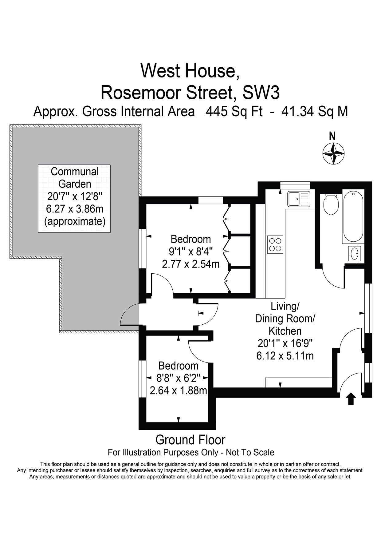 Flat 2 West House,, Rosemoor Street, London floorplan