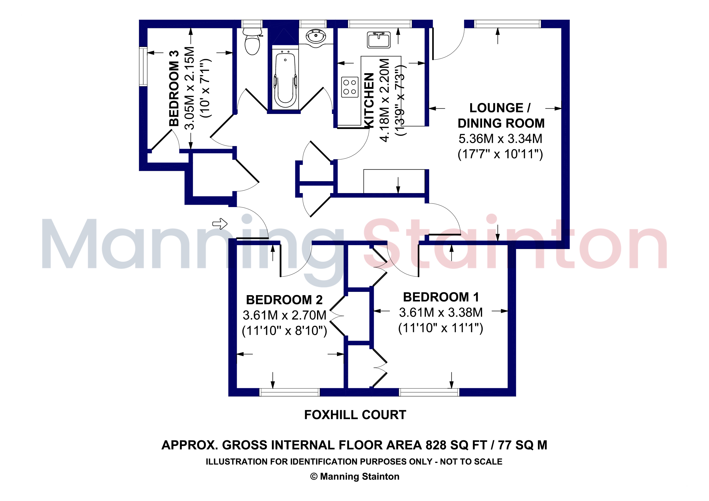 39, Foxhill Court, West Yorkshire floorplan