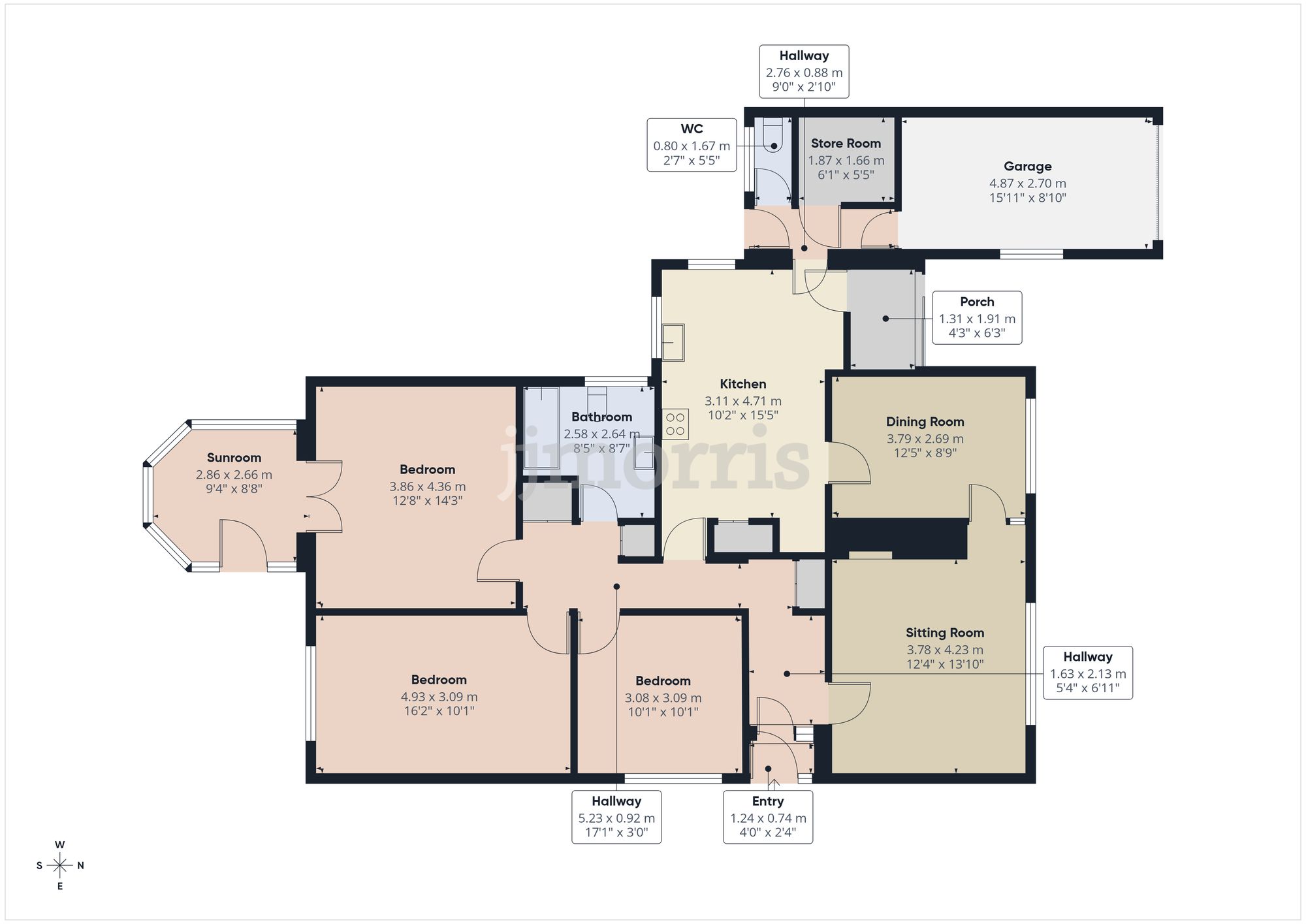 3 Maes-y-Coed, Cardigan floorplan