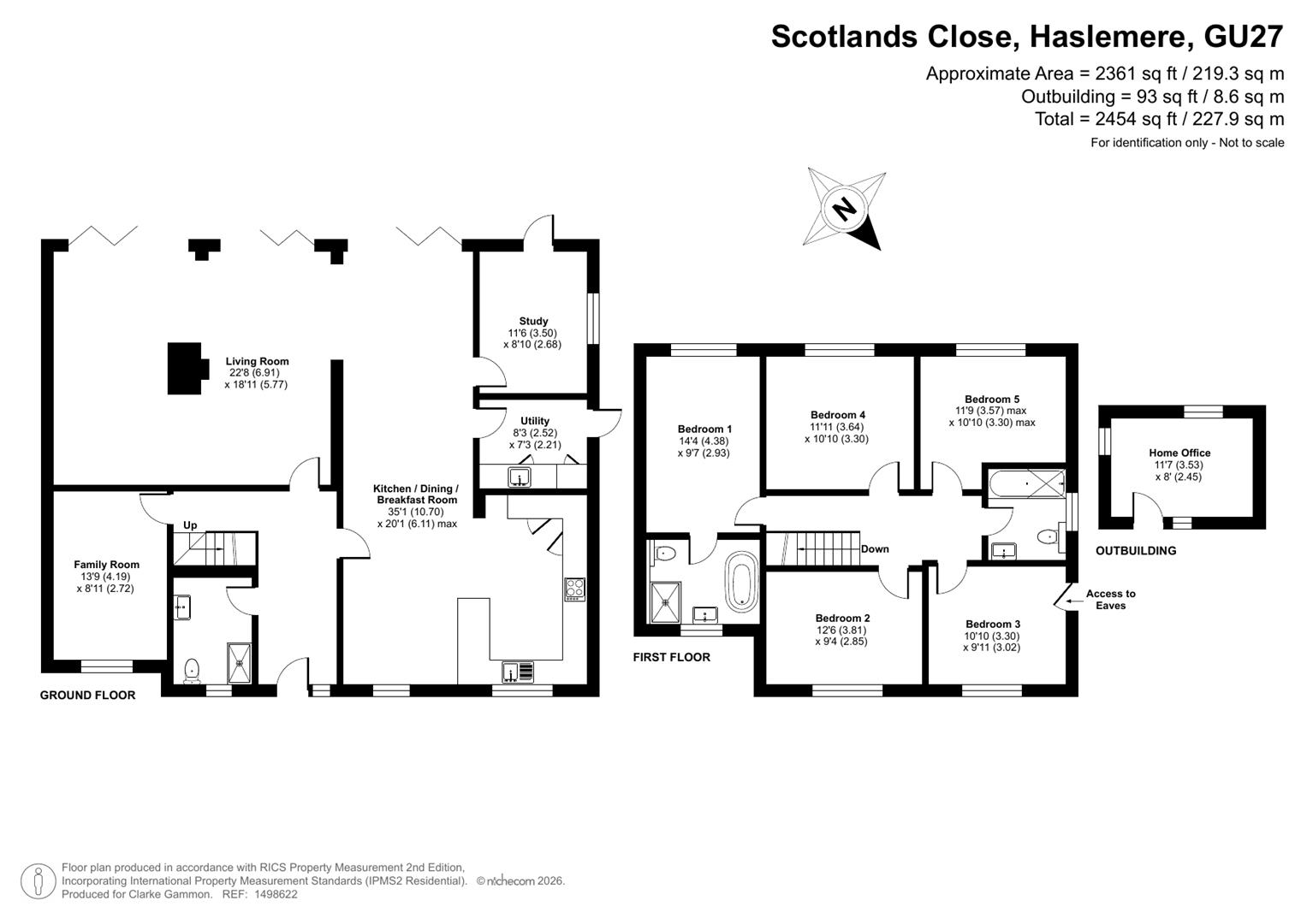 Oakrise, 14 Scotlands Close, Haslemere floorplan