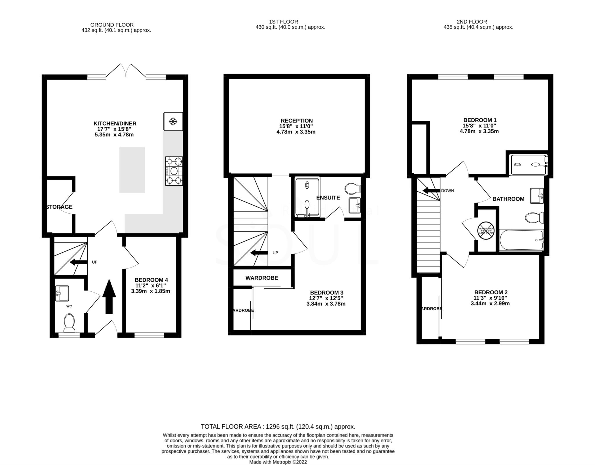 37, Westmount Close, Worcester Park floorplan