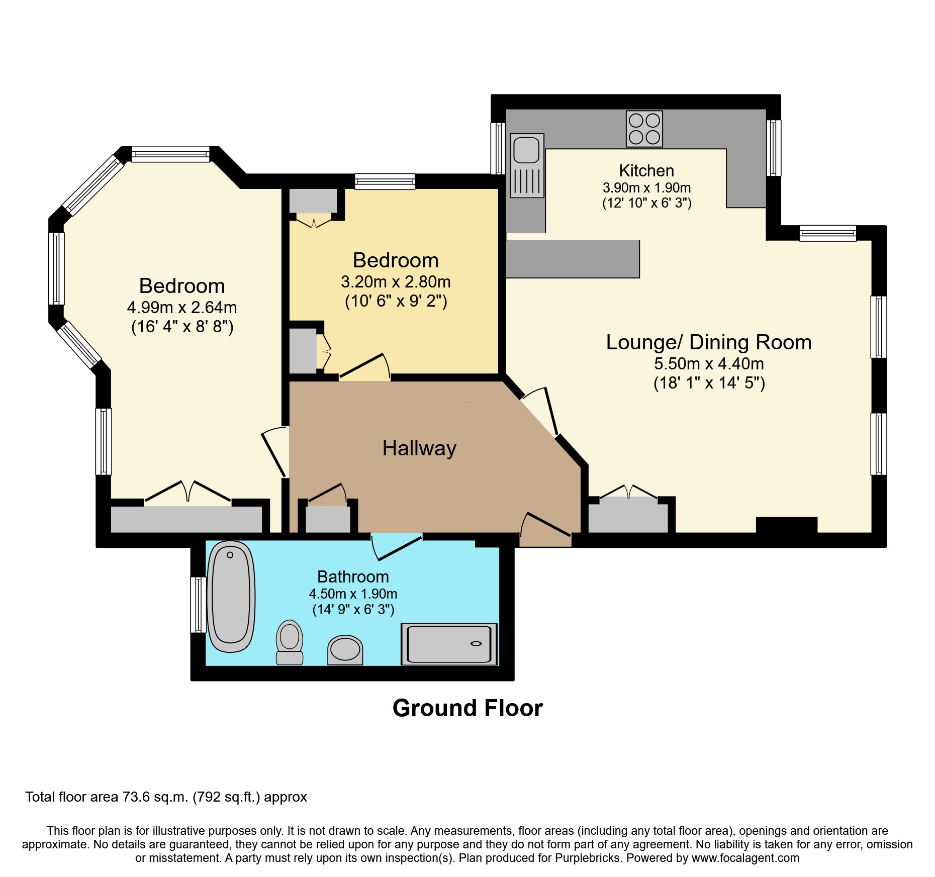 Flat 5, 38, Westbourne Road, Southport floorplan