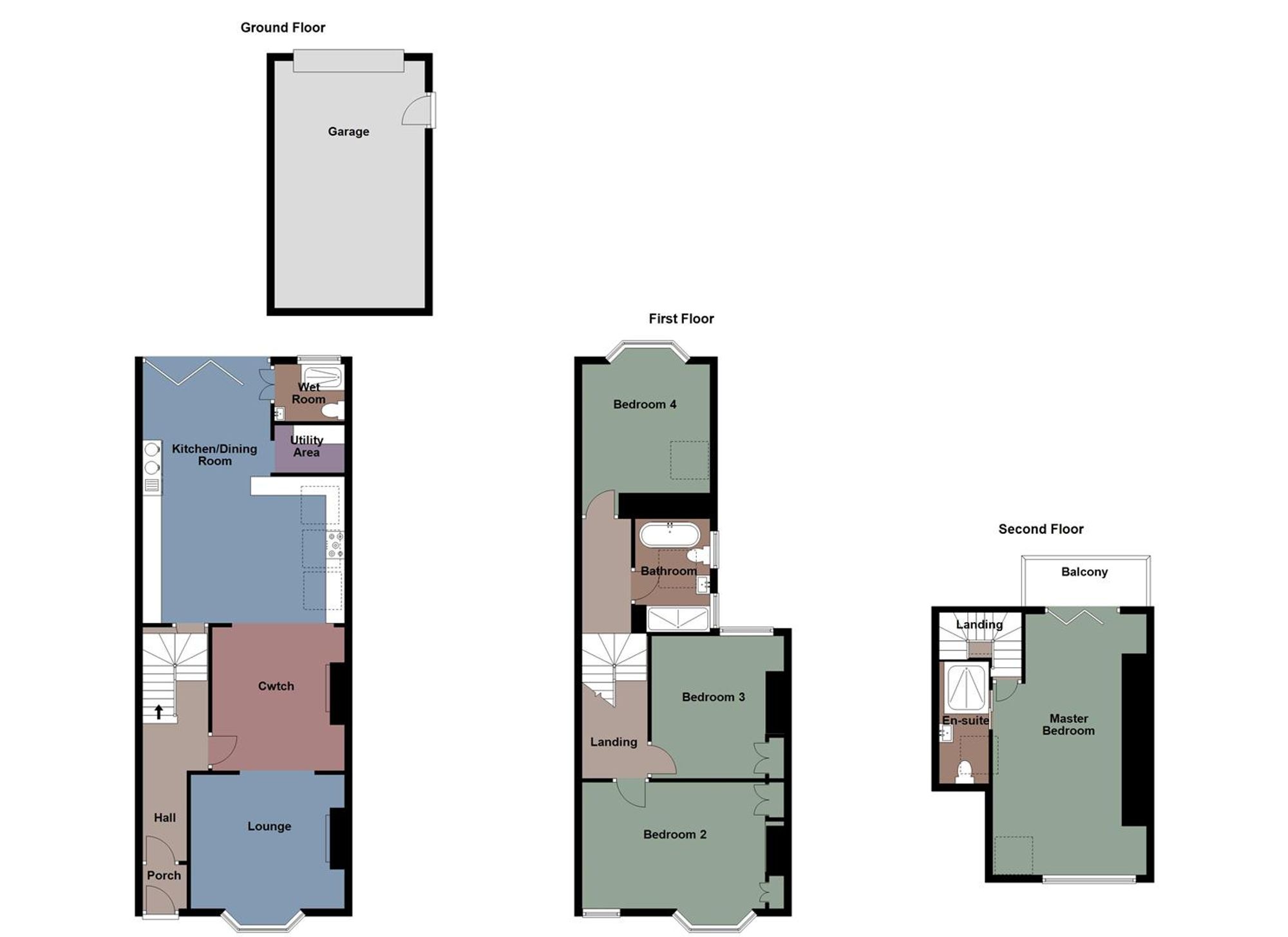 19, Mirador Crescent, Swansea floorplan