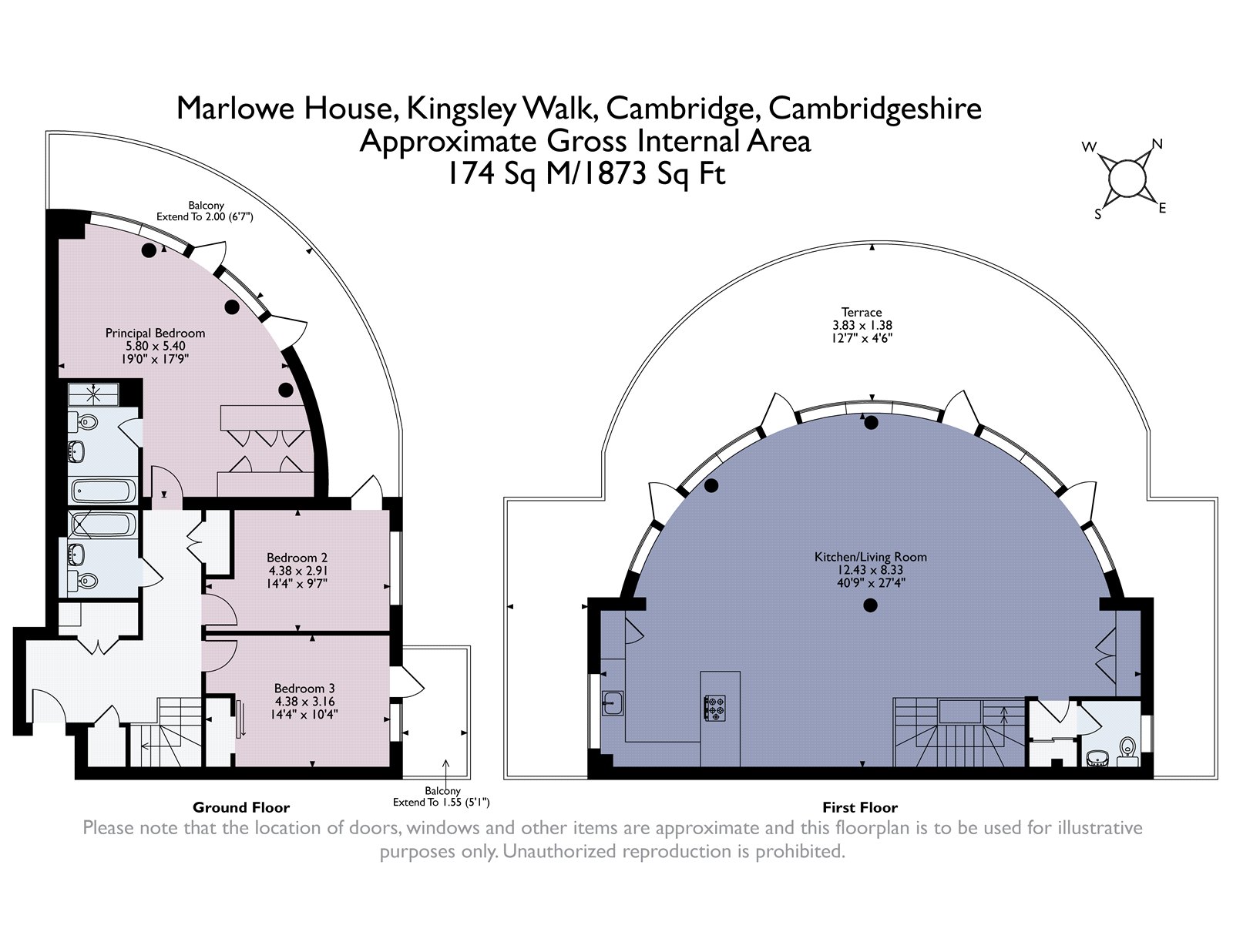 36, Marlowe House, Cambridge floorplan