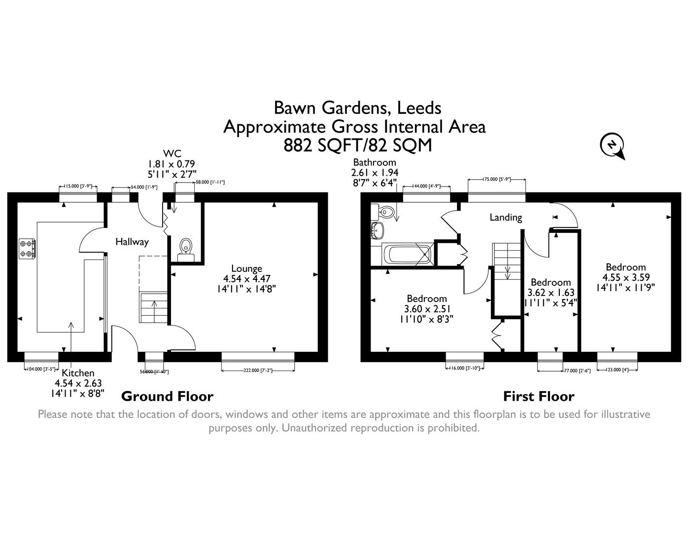 Bawn Gardens, Leeds floorplan