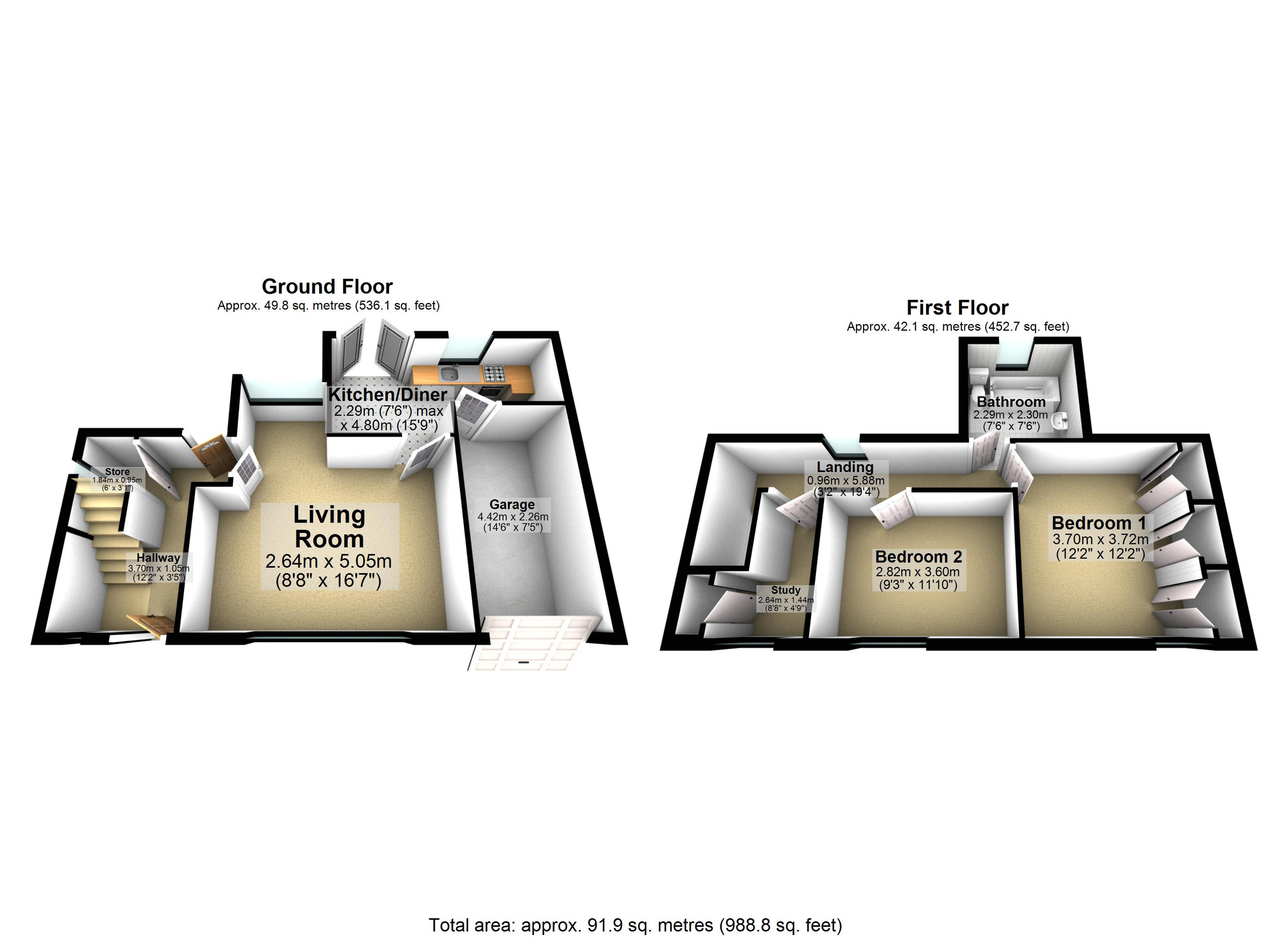 38 Weir Road, Leicester floorplan