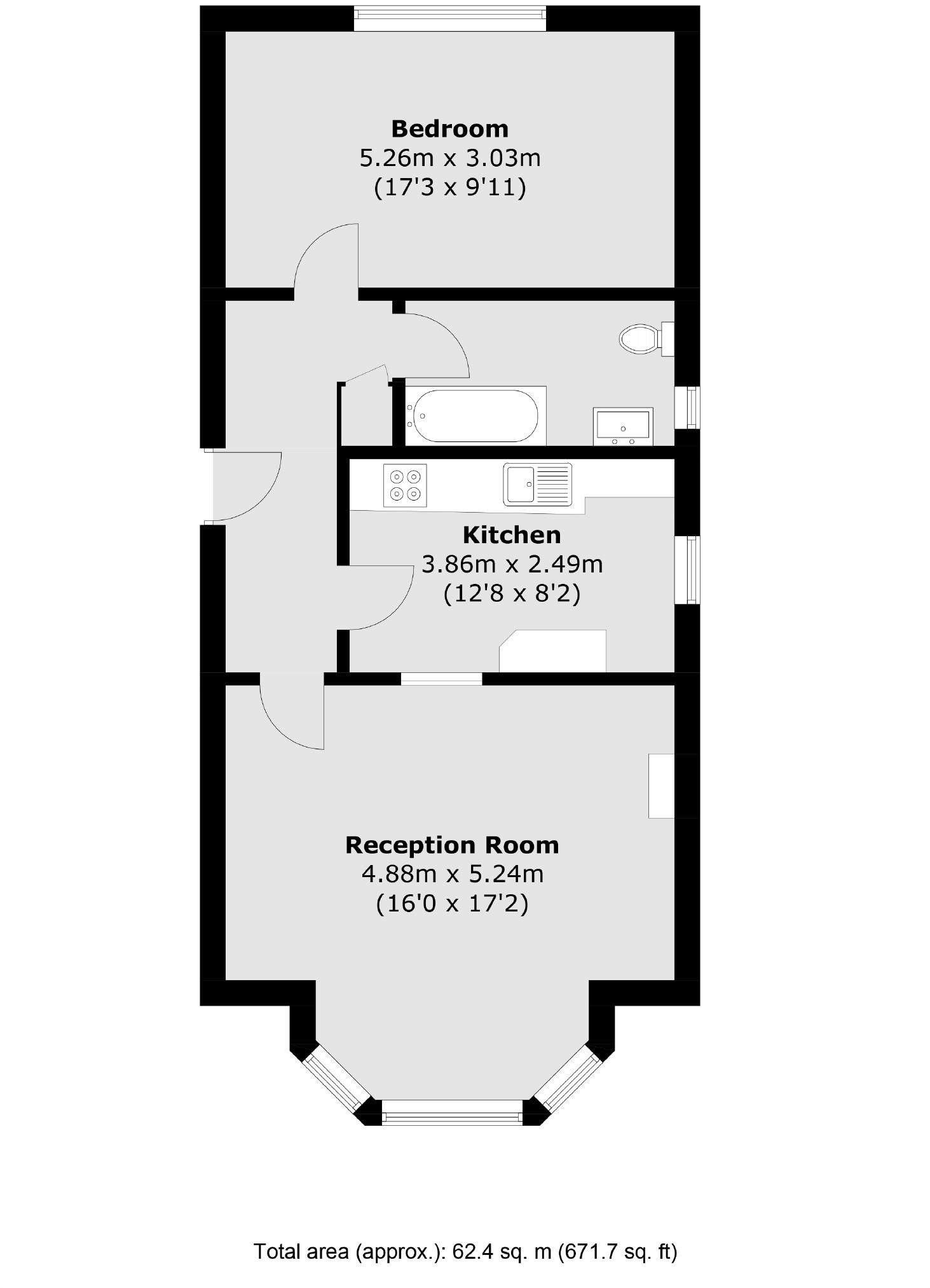 54B, Hampton Road, Teddington floorplan